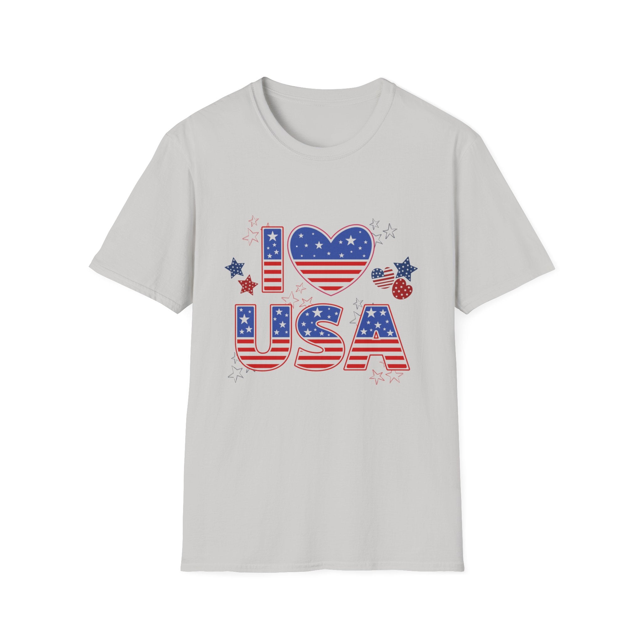 I Love the USA T-Shirt | American Flag Patriotic Fourth of July