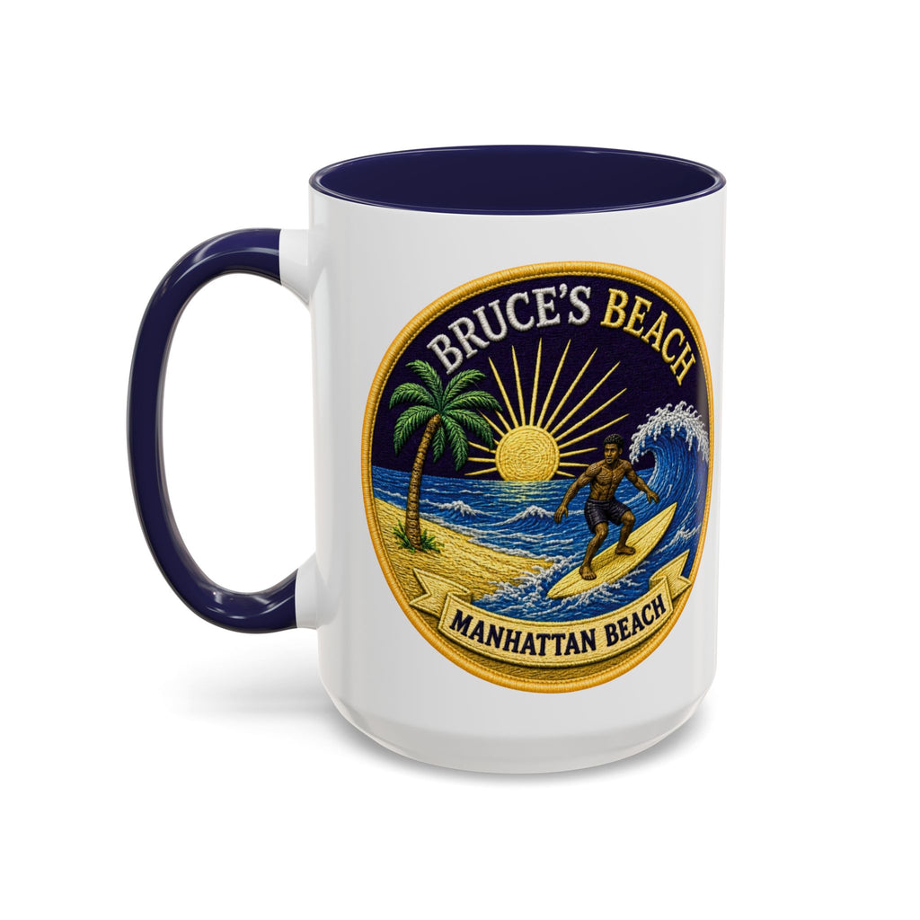 Manhattan Beach Surf Mug — Bruce’s Beach Coffee Cup (11/15oz Accent)