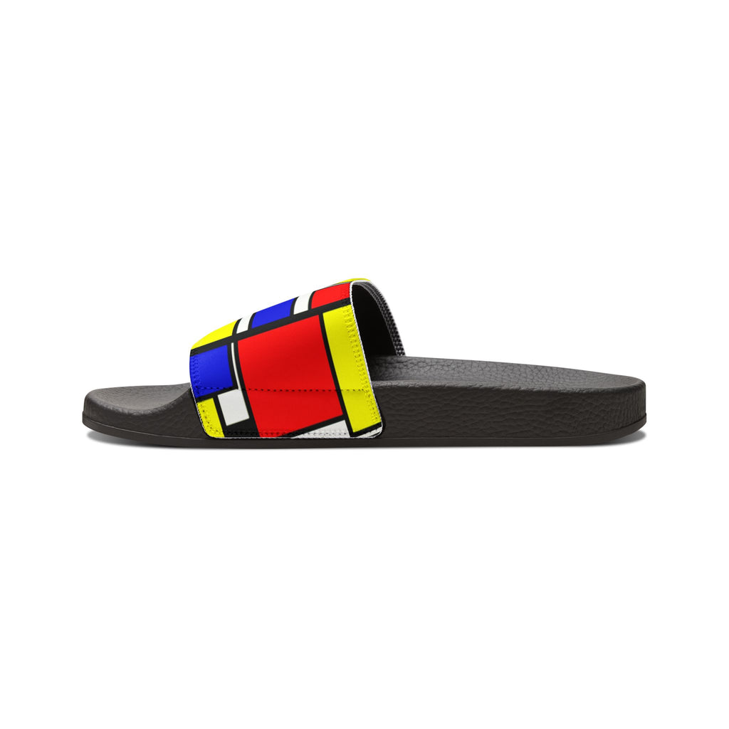 IYKYK Primary Colors Geometric Blocks  Sandals | Slide