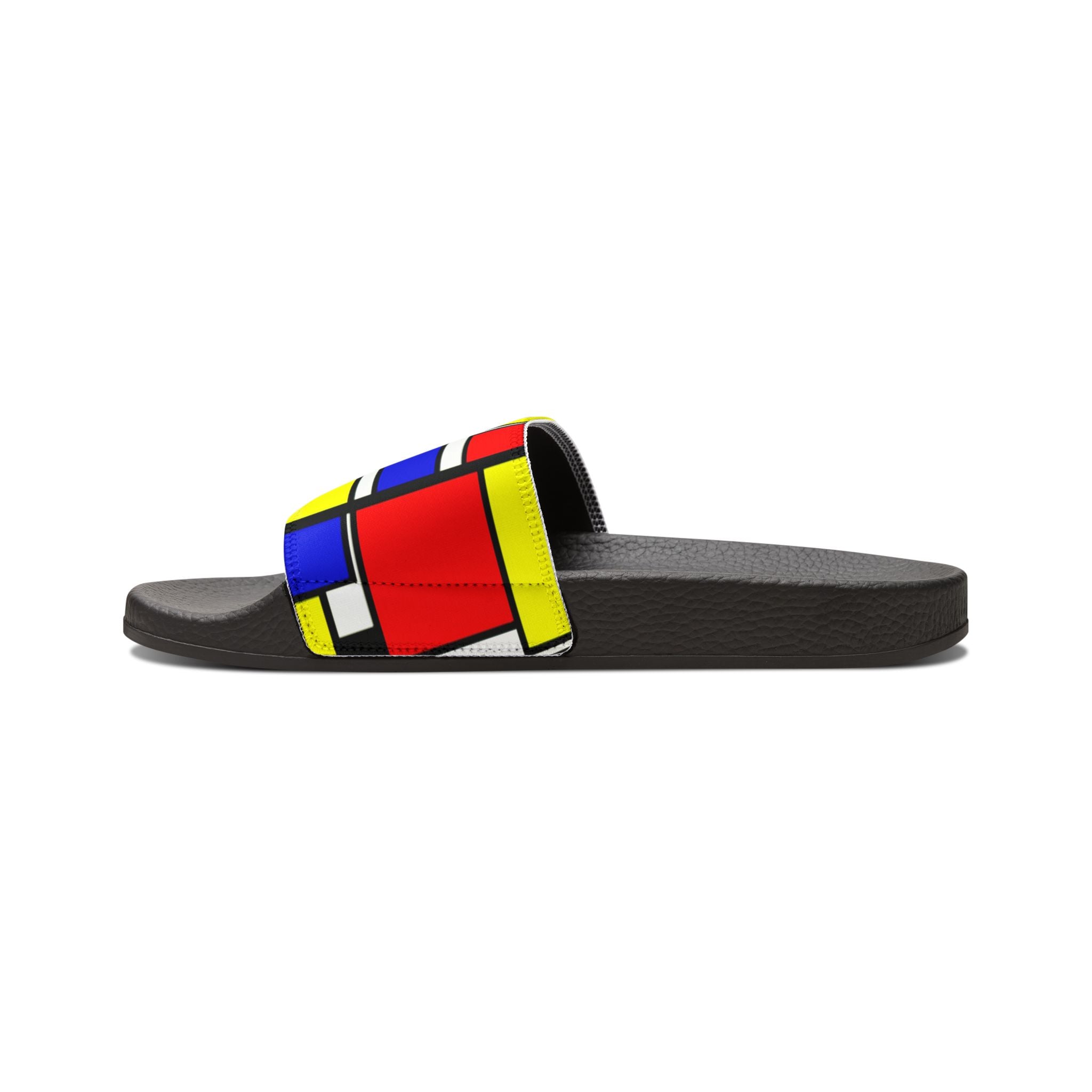 IYKYK Primary Colors Geometric Blocks  Sandals | Slide