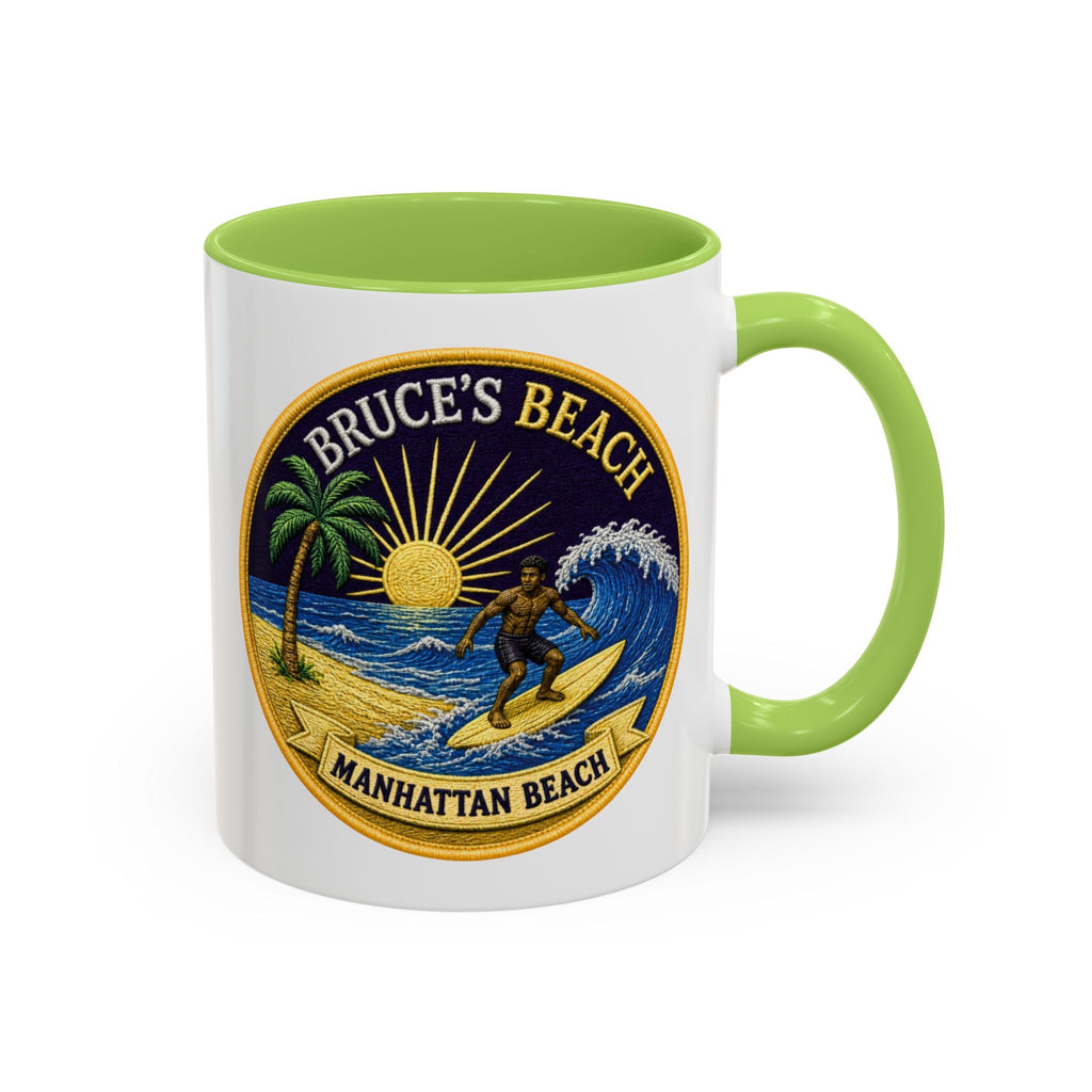 Manhattan Beach Surf Mug — Bruce’s Beach Coffee Cup (11/15oz Accent)
