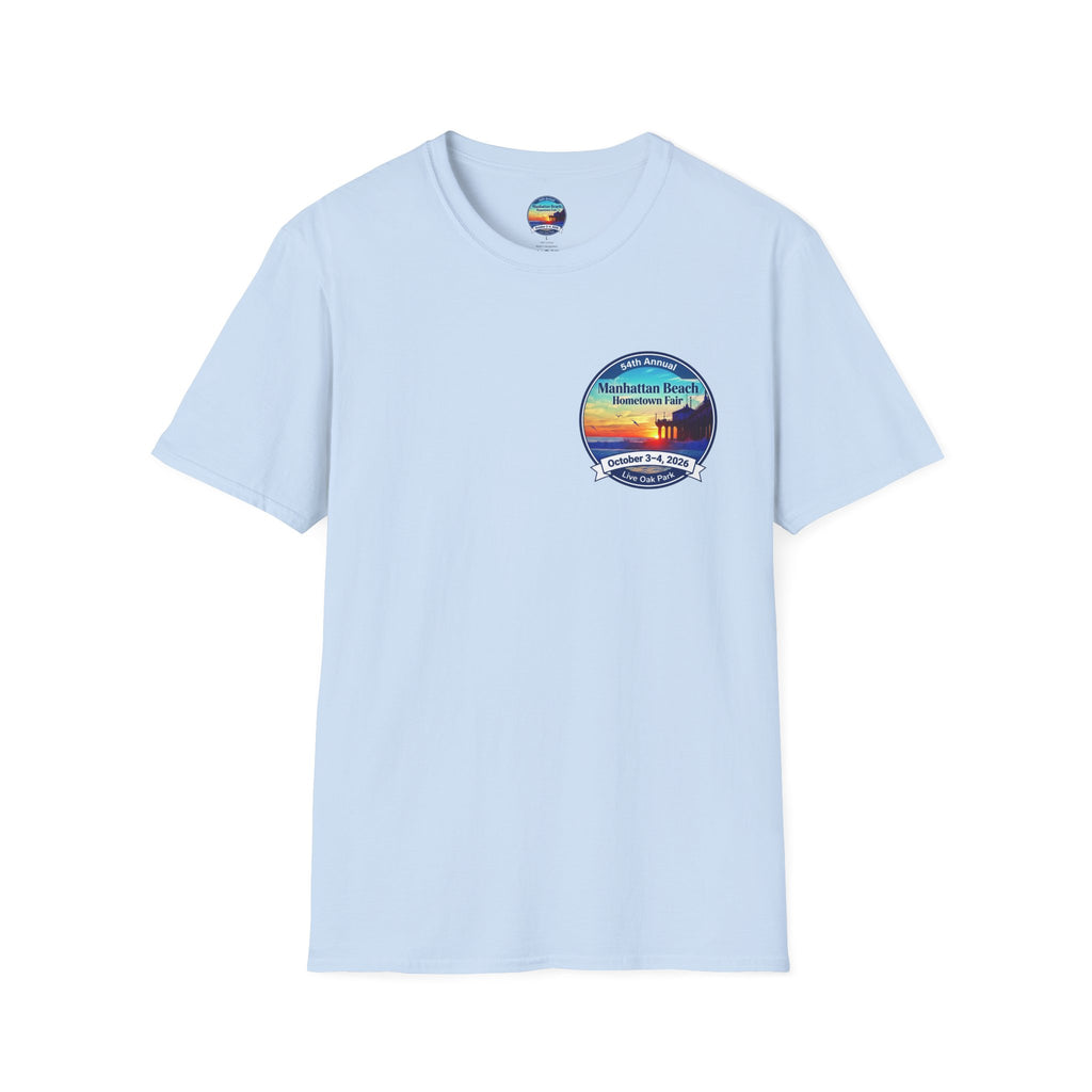 Manhattan Beach Hometown Fair T-Shirt — 54th Annual Sunset Surf Logo (Oct 3-4, 2026)