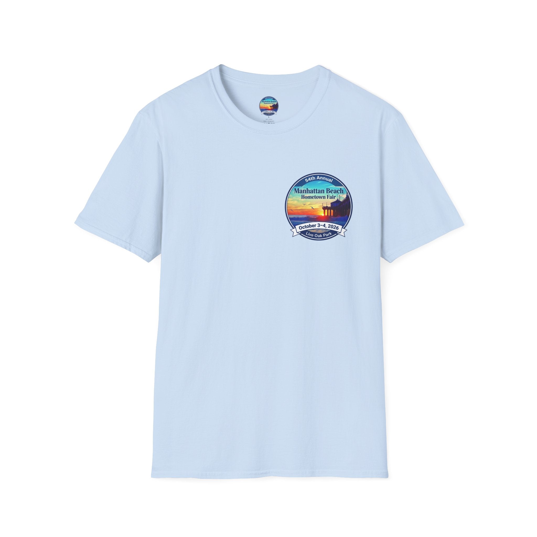 Manhattan Beach Hometown Fair T-Shirt — 54th Annual Sunset Surf Logo (Oct 3-4, 2026)