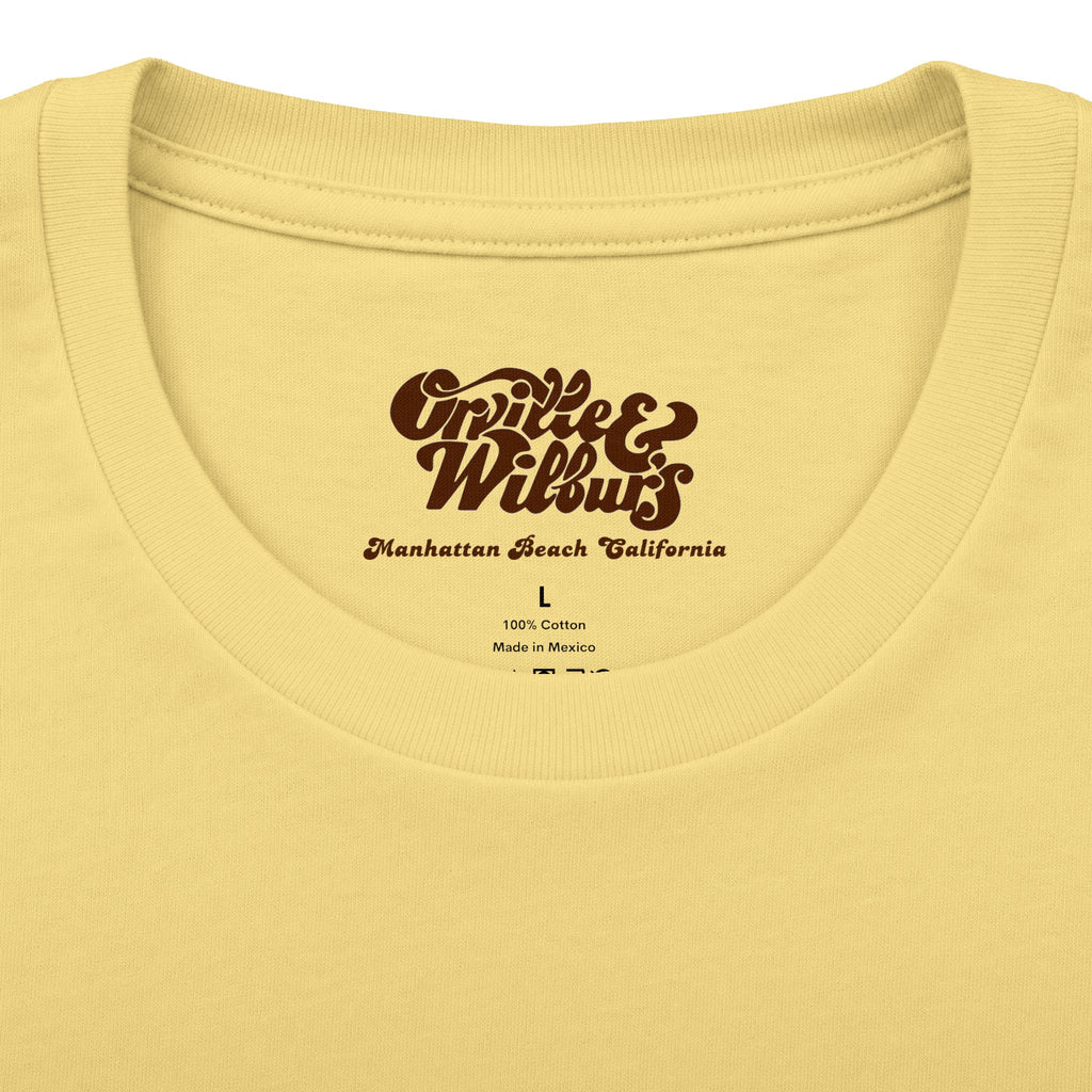 Orville and Wilburs Restaurant Manhattan Beach California Old South Bay Aviation Tee Shirt
