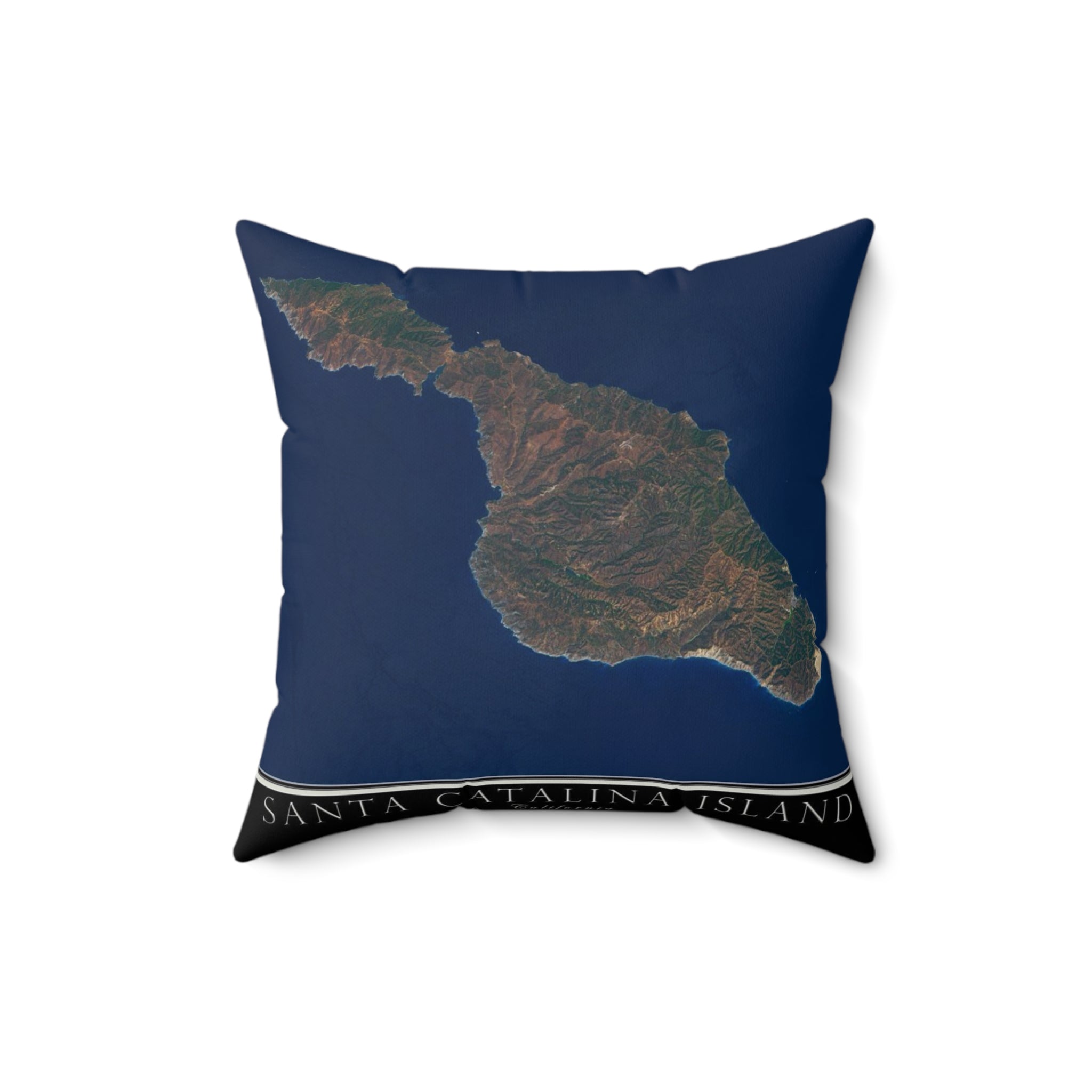 Santa Catalina Island California 90704 #2 Spun Polyester Square Pillow