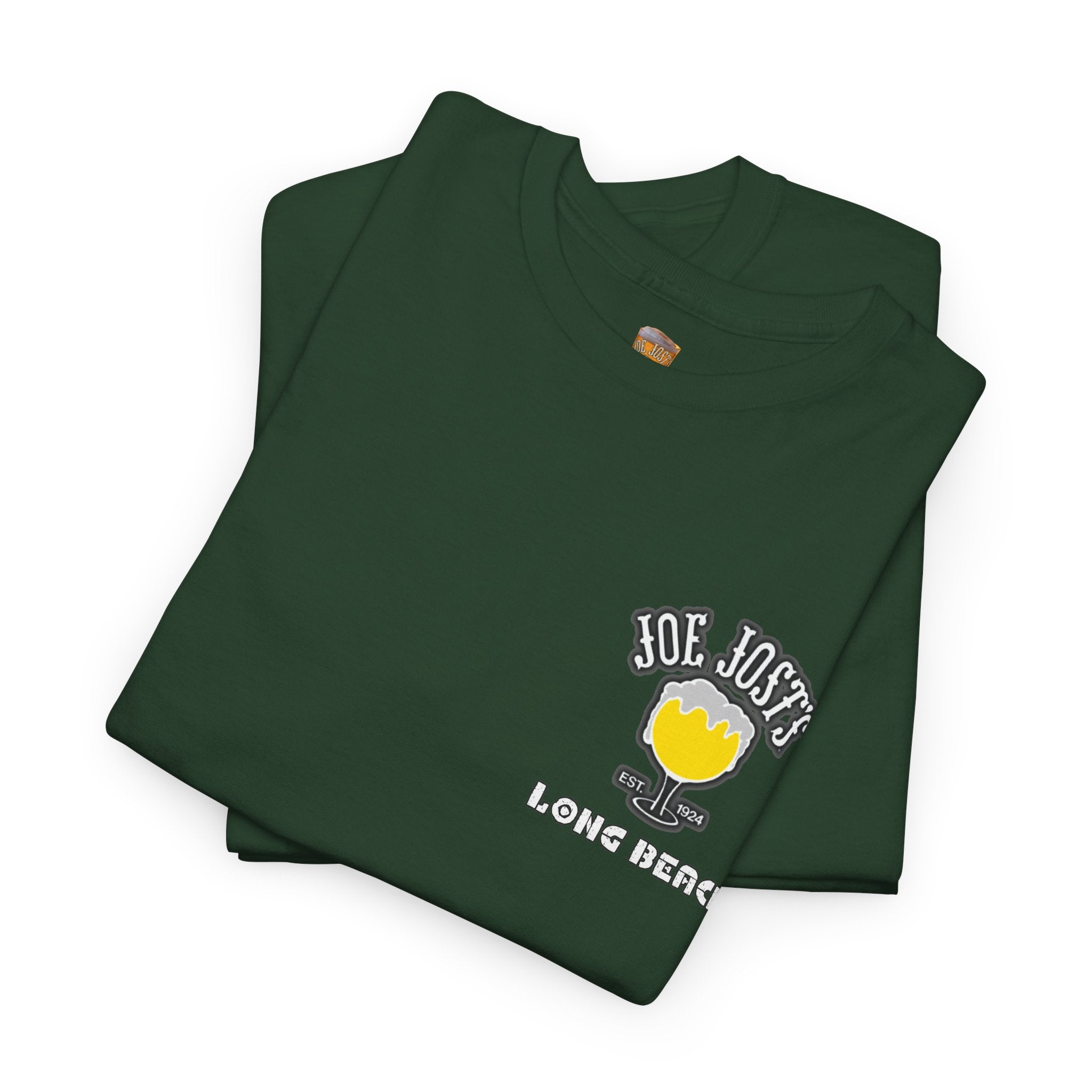 Joe Josts Long Beach California Men's and Woman's Heavy Cotton Tee - Printed 4 Areas