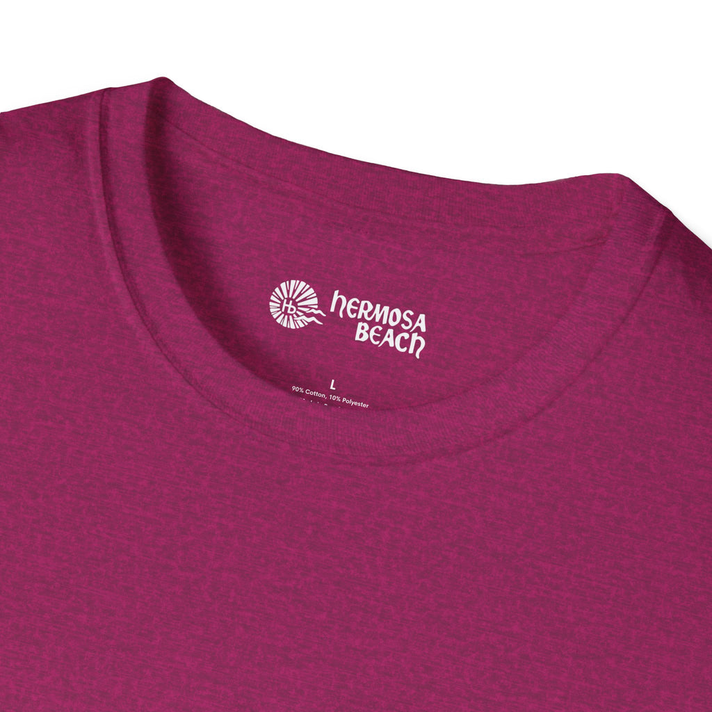 Hermosa Beach Sunburst Wave T-Shirt (printed front back neck) | Hb Minimal Logo Tee