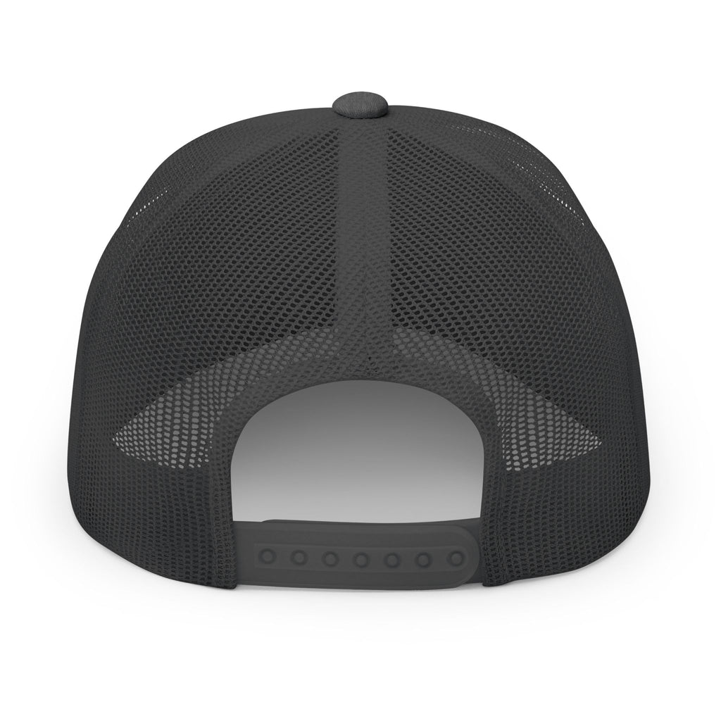 Embroidered Smiley Patch Trucker Hat — 'Smile, It's Awesome' Snapback