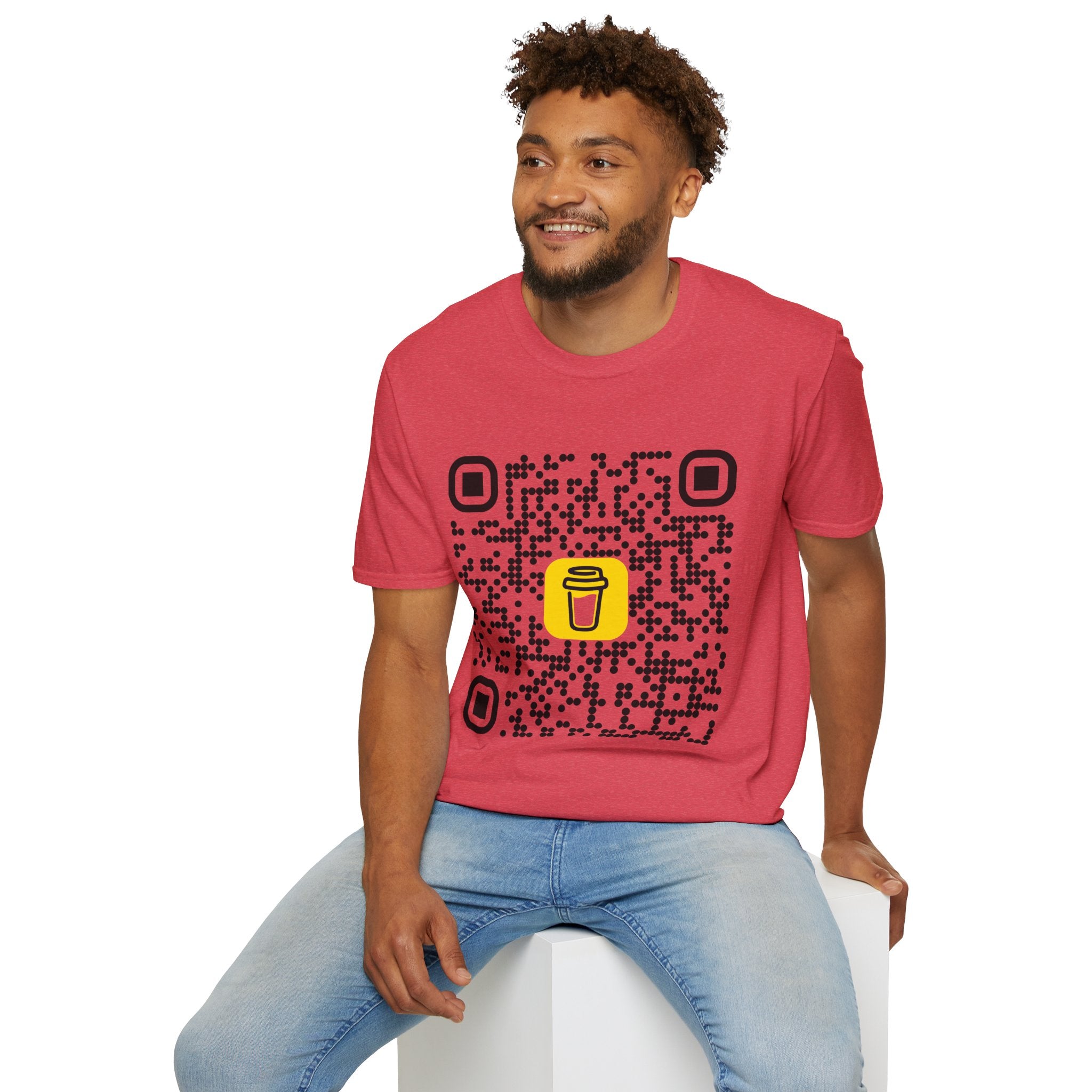 QR Code Coffee Tee — Scan-to-Order Coffee Shop T-Shirt
