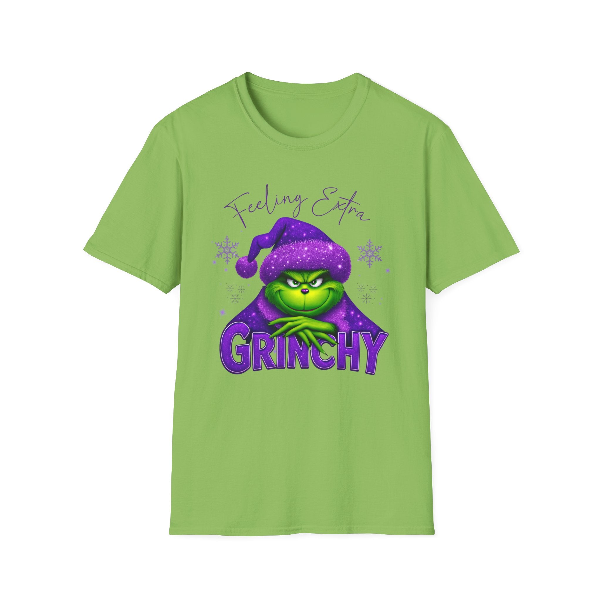 Feeling Extra Grinchy T-Shirt | Grinch Face Holiday Tee