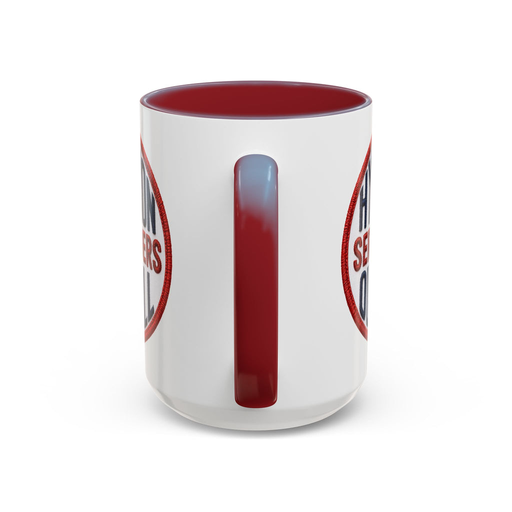 Accent Coffee Mug — "Hyperion Serenaders Outfall" Retro Patch Ceramic Mug (11/15oz)