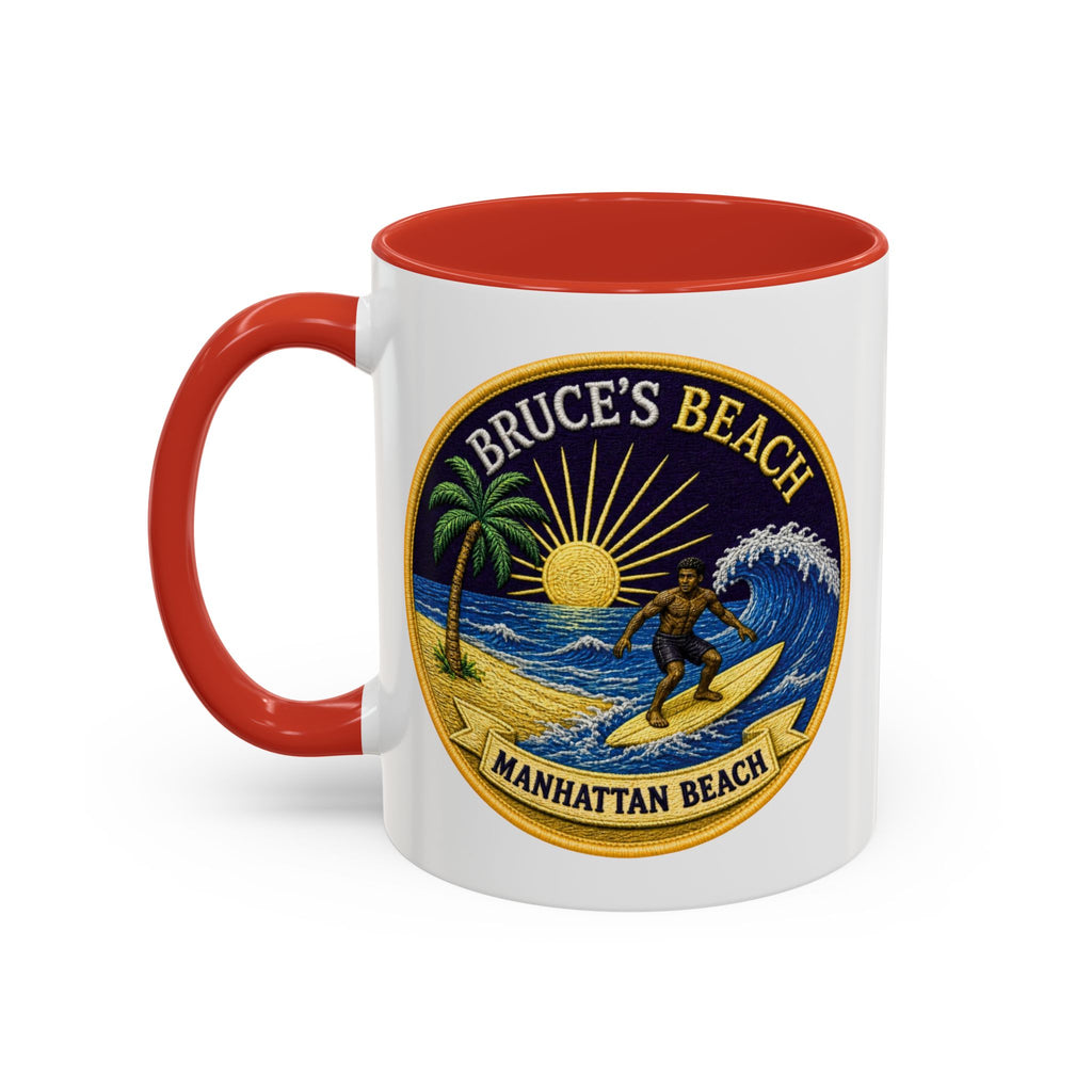 Manhattan Beach Surf Mug — Bruce’s Beach Coffee Cup (11/15oz Accent)