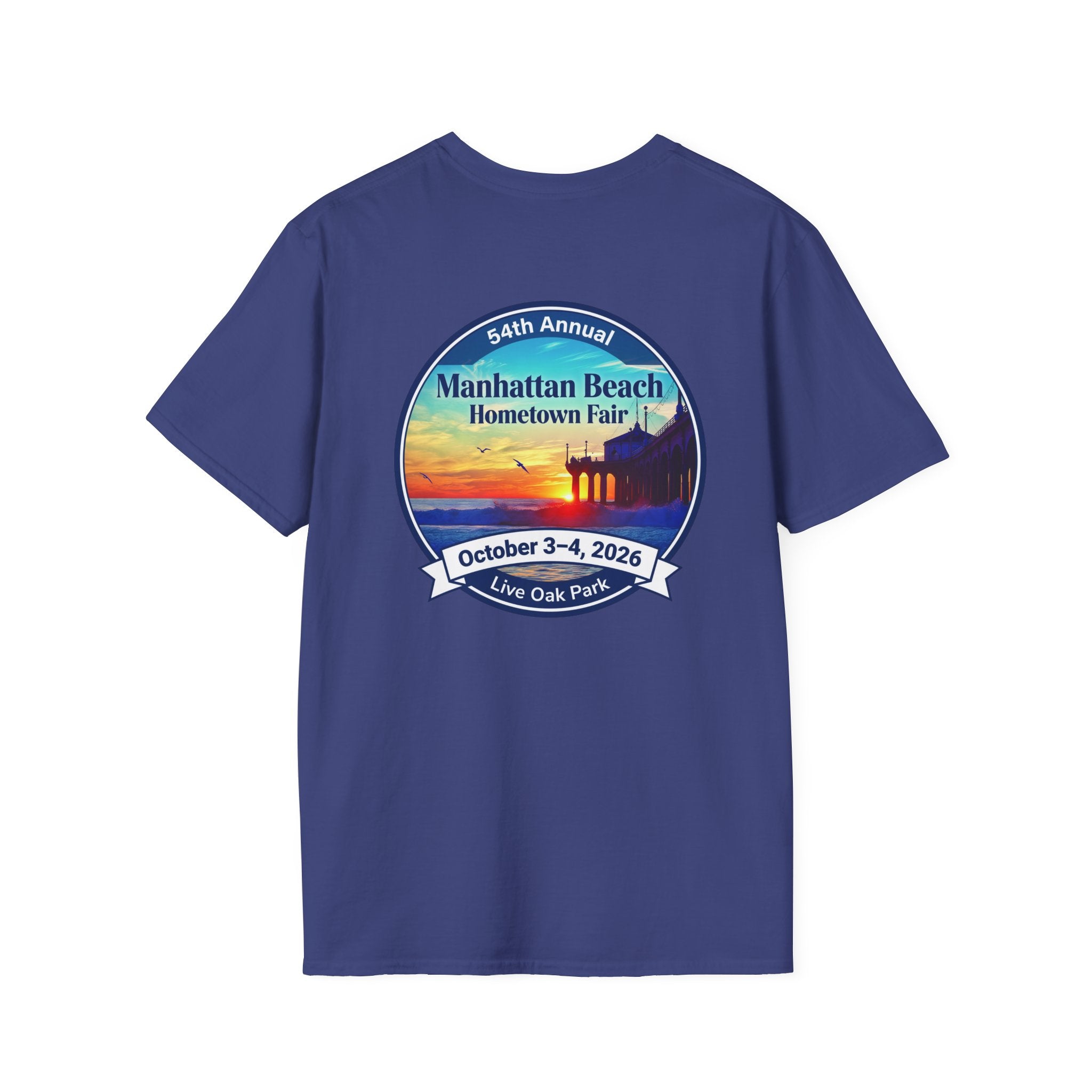 Manhattan Beach Hometown Fair T-Shirt — 54th Annual Sunset Surf Logo (Oct 3-4, 2026)
