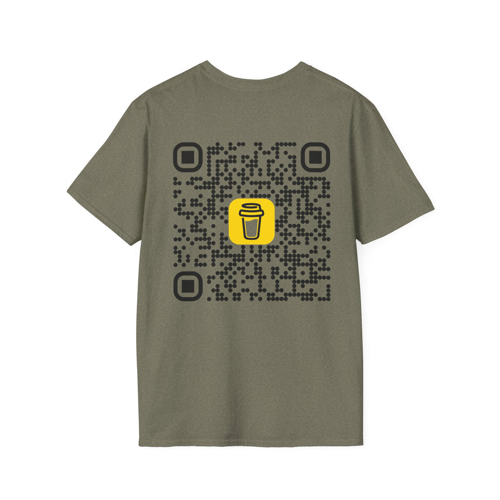 QR Code Coffee Tee — Scan-to-Order Coffee Shop T-Shirt