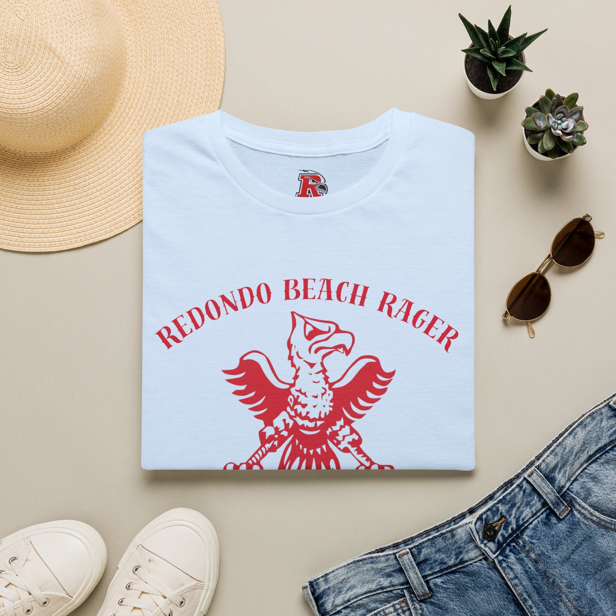 Redondo Beach Rager T-Shirt —  First Annual All Class Reunion 7-25-26 at Seaside Lagoon Redondo Beach