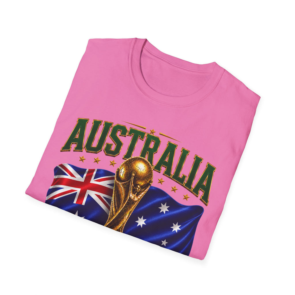 Australia 2026 Soccer World Cup T-Shirt — Aussie Flag & Trophy Design