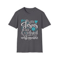 Jesus and Volleyball Unisex Softstyle T-Shirt