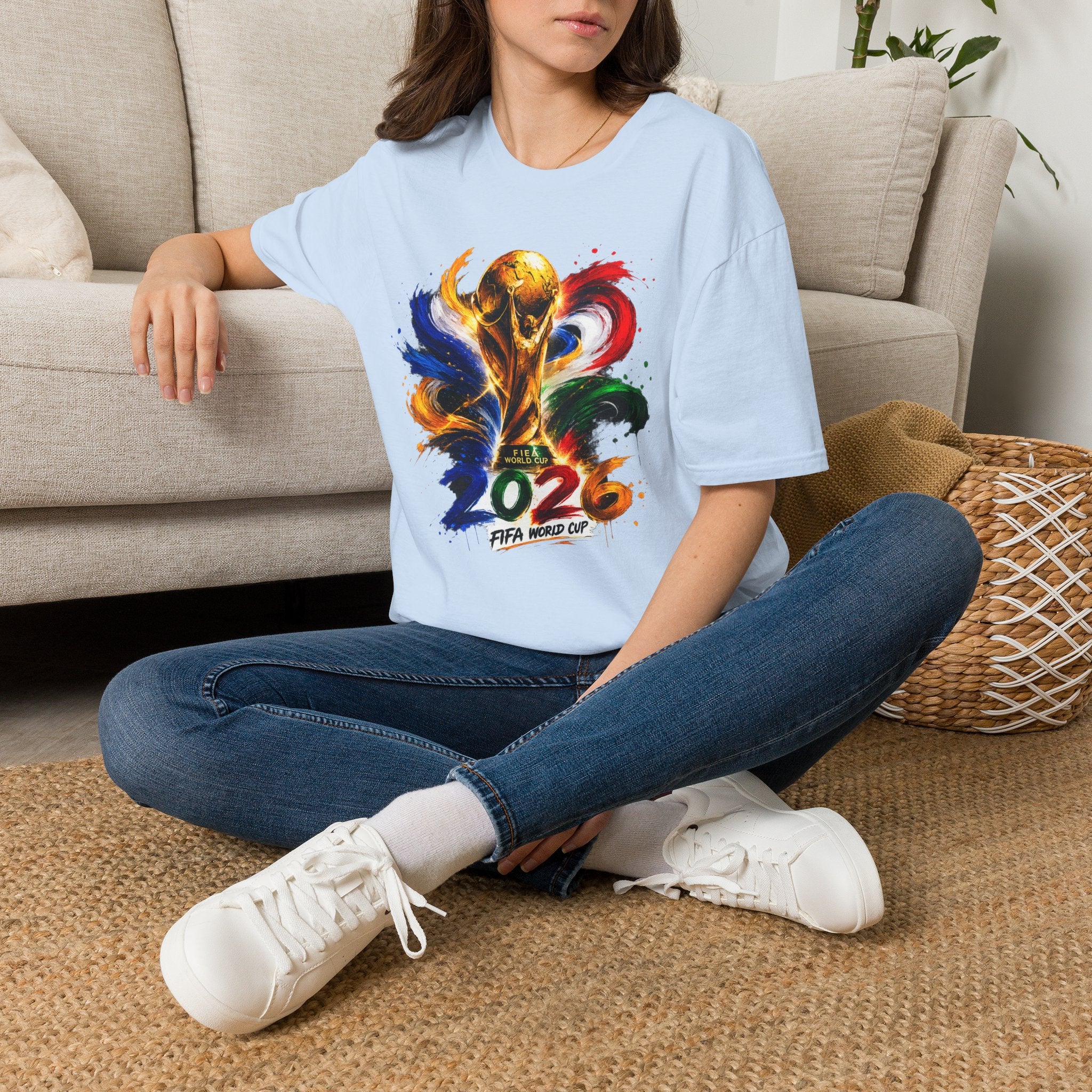 World Cup 2026 T-Shirt — Colorful FIFA Trophy Graphic