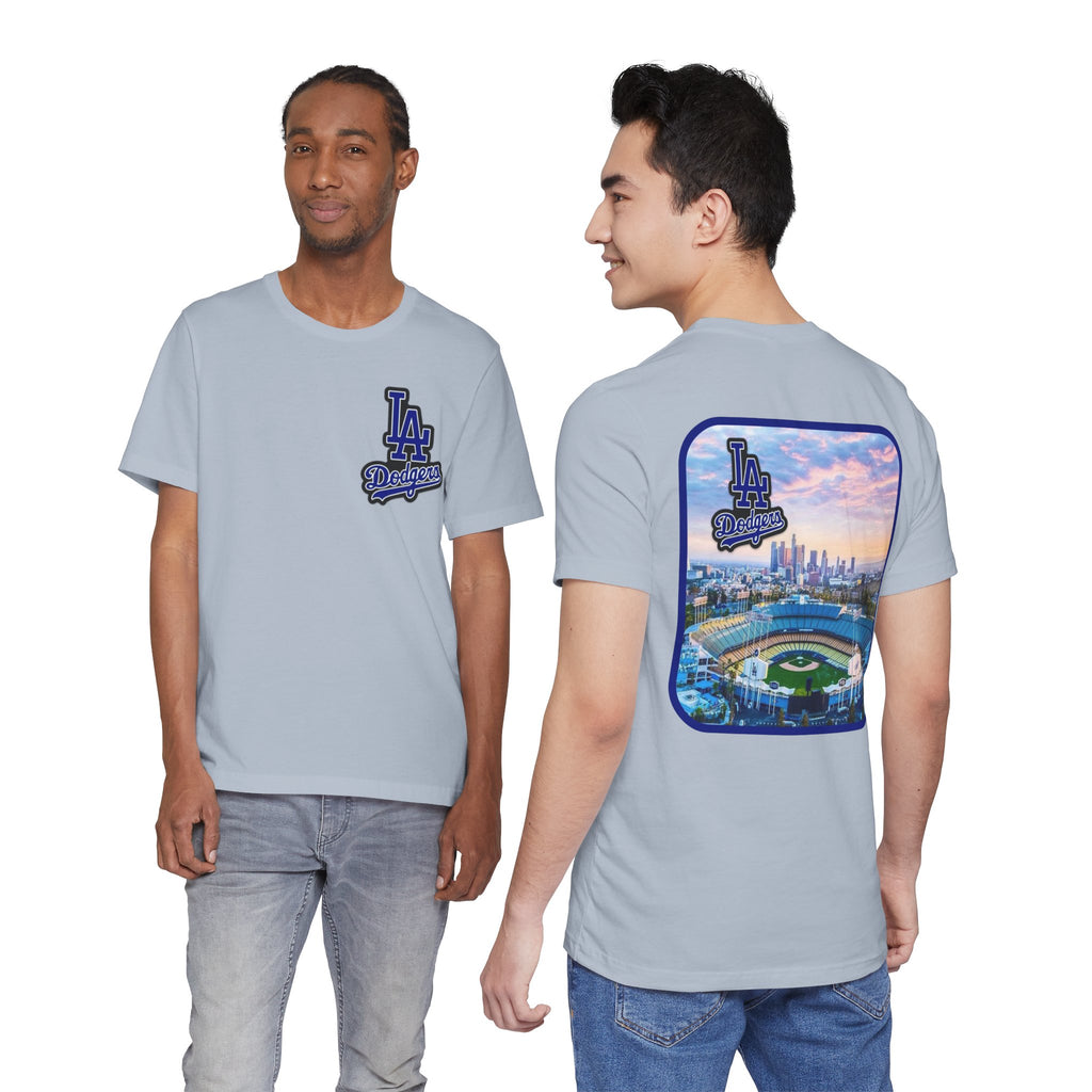 Los Angeles (Front and Back Printing) Mens Womans Jersey Short Sleeve Tee