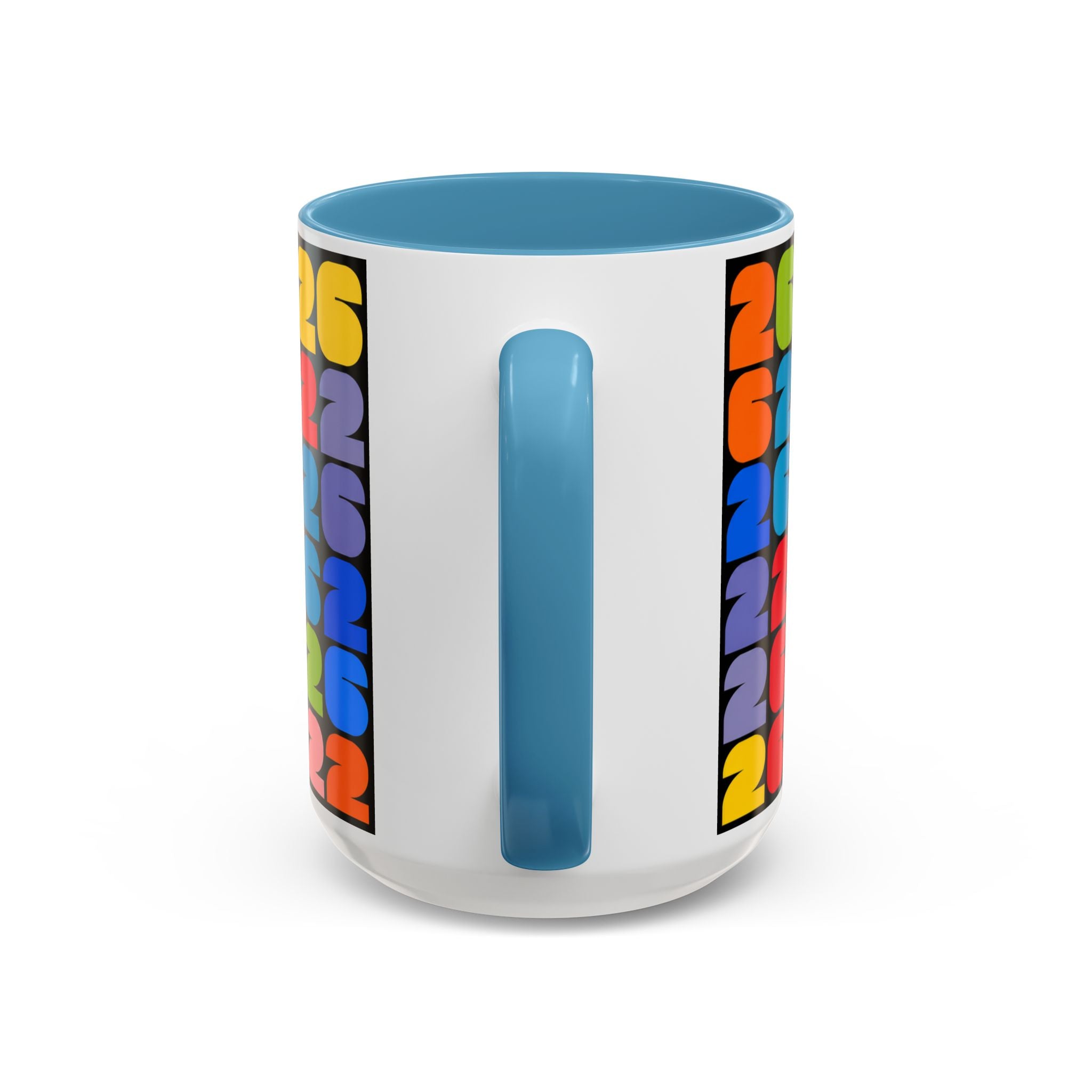 2026 World Cup Accent Coffee Mug – Colorful FIFA Trophy Design (11/15oz)