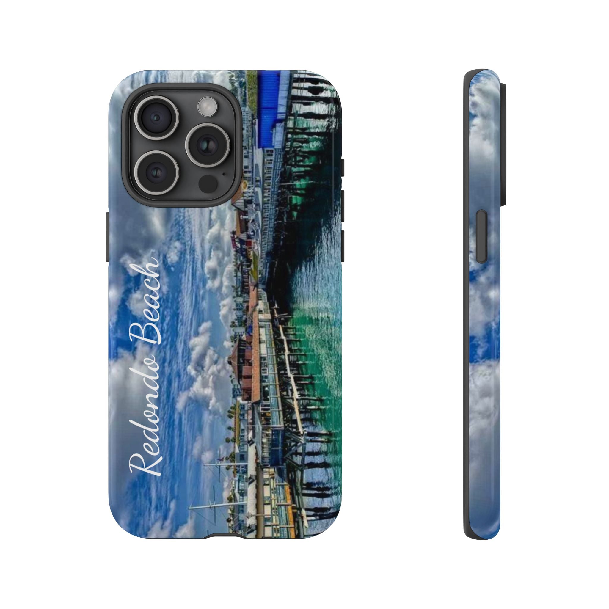 Phone Cases, Redondo Beach California King Harbor Design, Protective Covers, iPhone Accessories, Samsung Accessories, Gift for Travelers