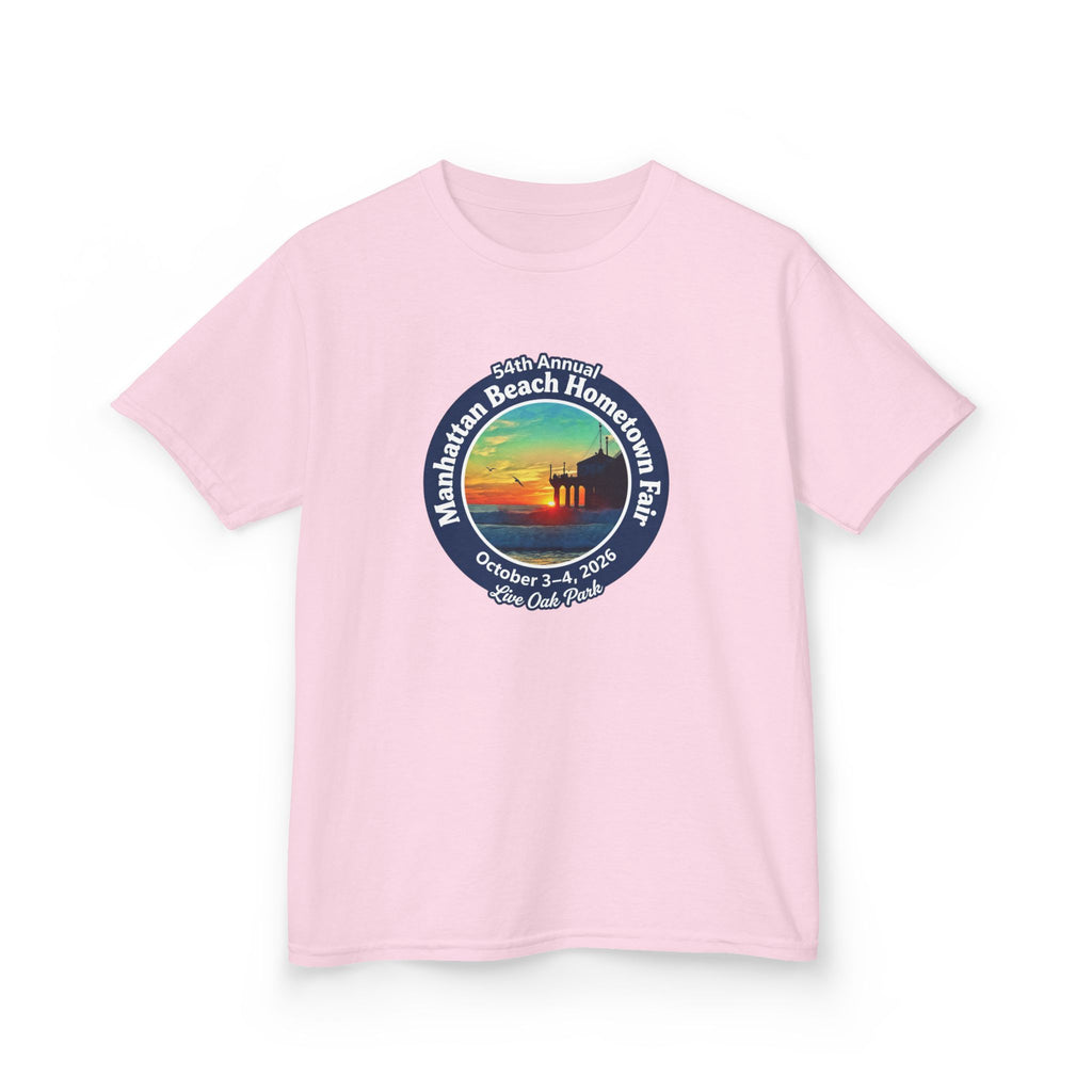 Kids Tee — Manhattan Beach Hometown Fair 2026 Sunset Logo