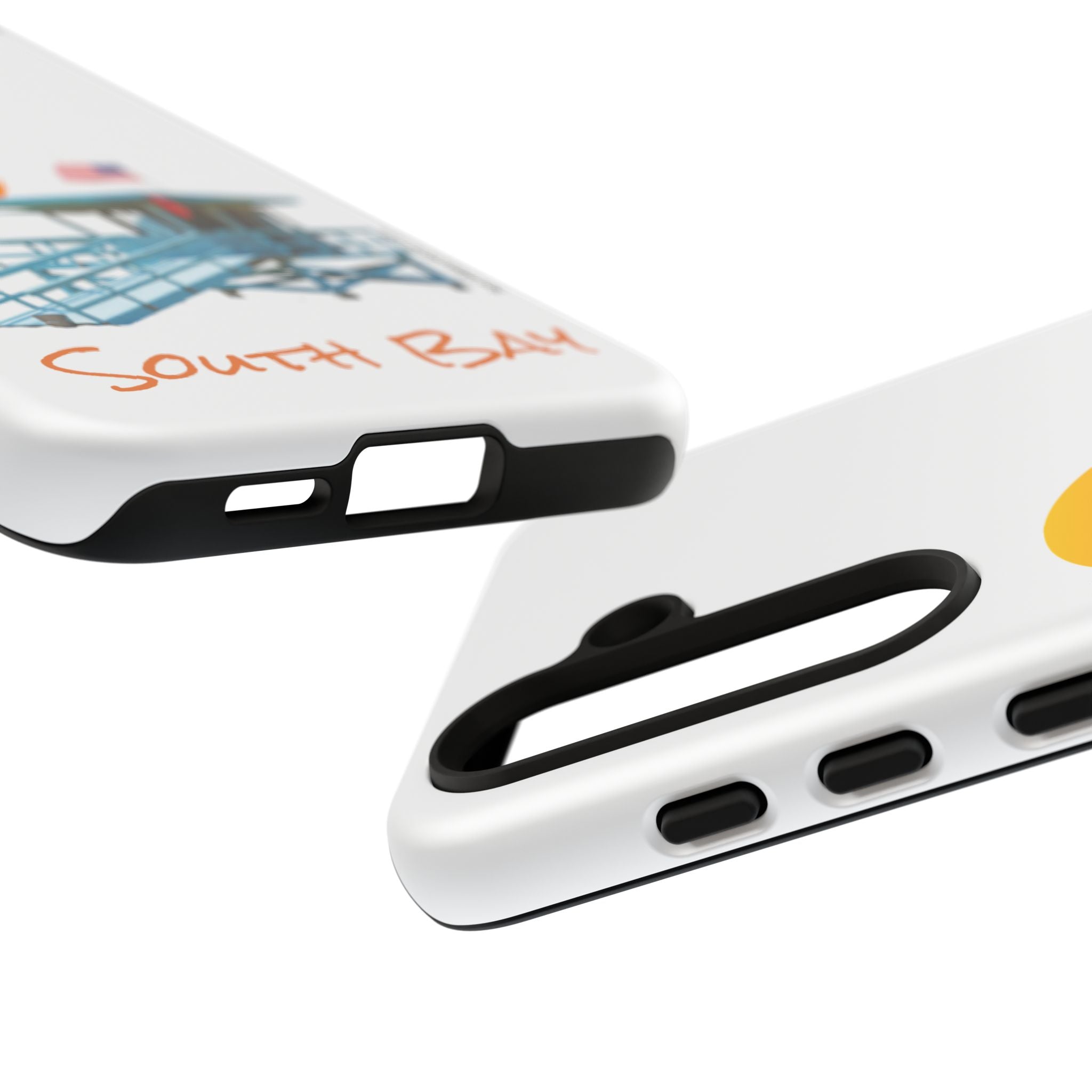South Bay Lifeguard Stand with American Flag Tough Phone Cases