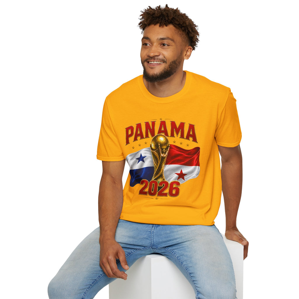 Panama 2026 World Cup T-Shirt — Panama Flag & Trophy Soccer Tee