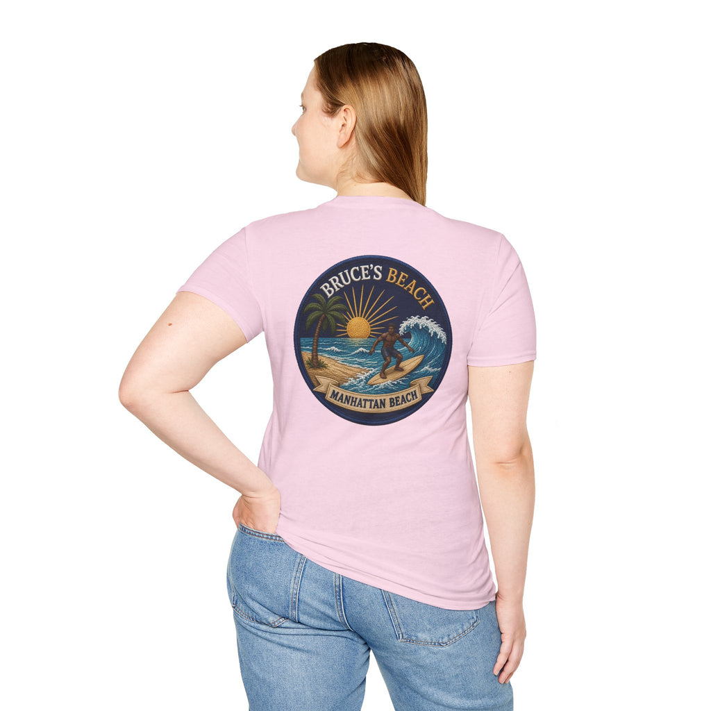 Bruce's Beach Manhattan Beach Surf Patch T-Shirt