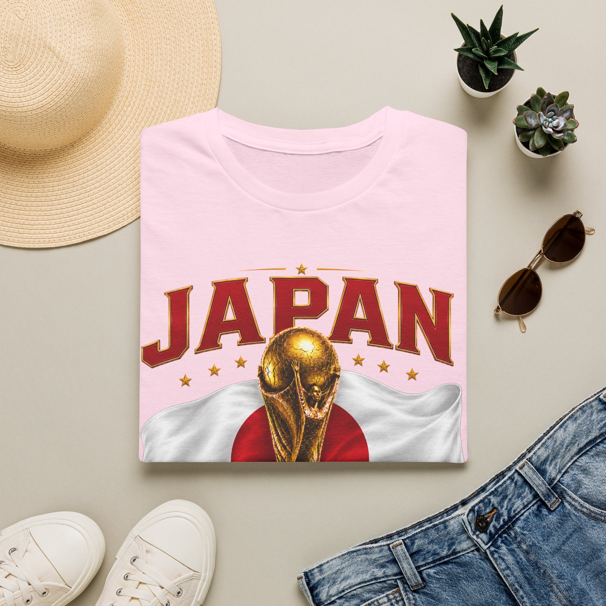 Japan 2026 World Cup T-Shirt — Golden Trophy Soccer Fan Tee