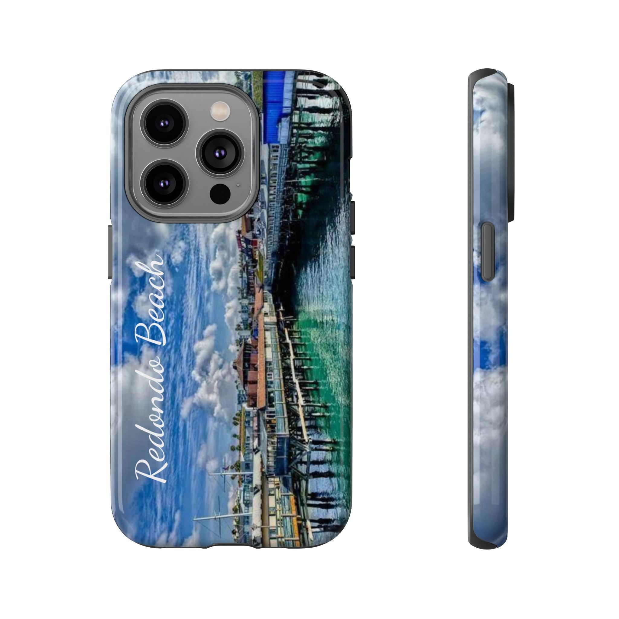 Phone Cases, Redondo Beach California King Harbor Design, Protective Covers, iPhone Accessories, Samsung Accessories, Gift for Travelers