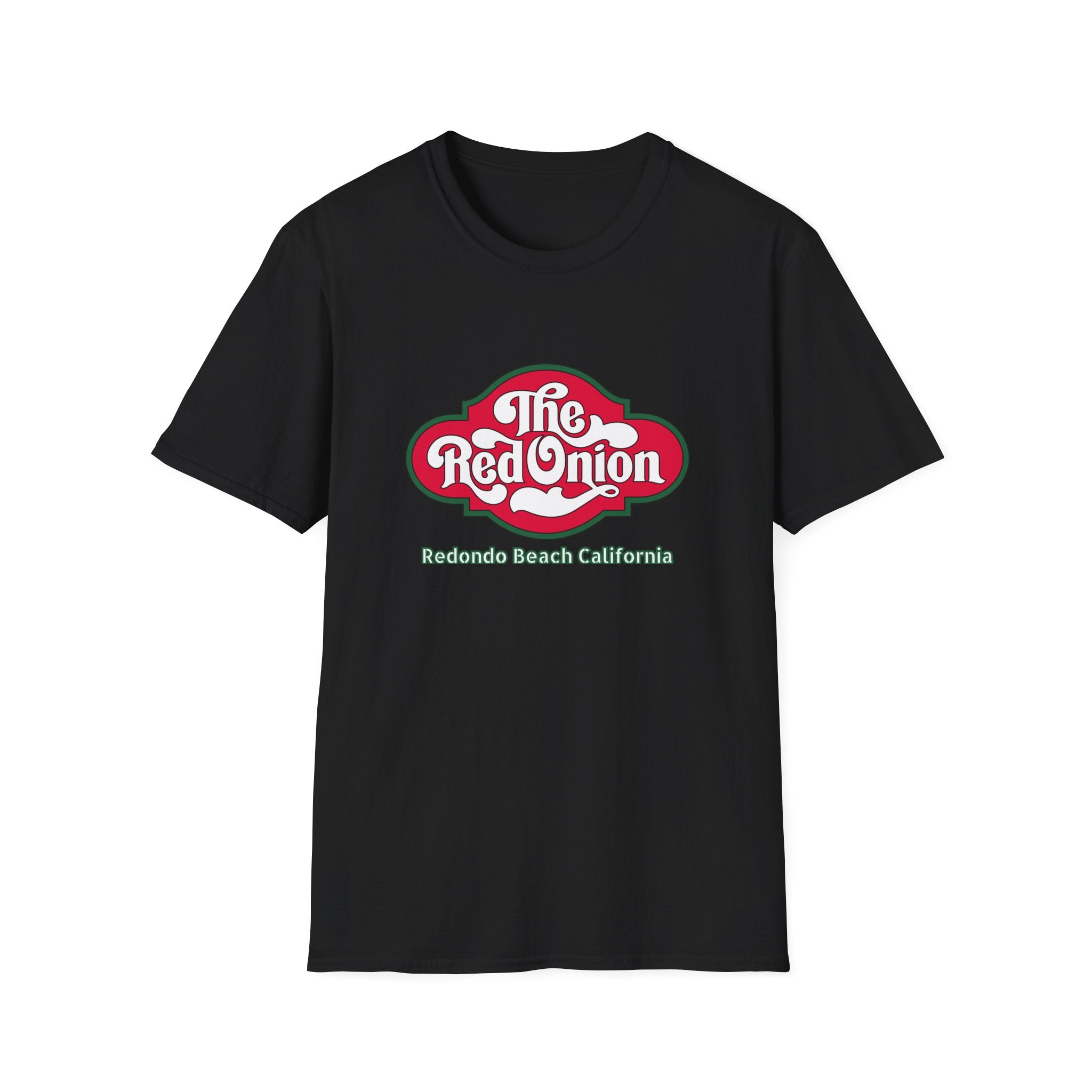 Red Onion Redondo Beach California  Restaurant  Retro Tee, Soft Cotton Shirt, Casual Vintage T-Shirt #OldSouthBay.com