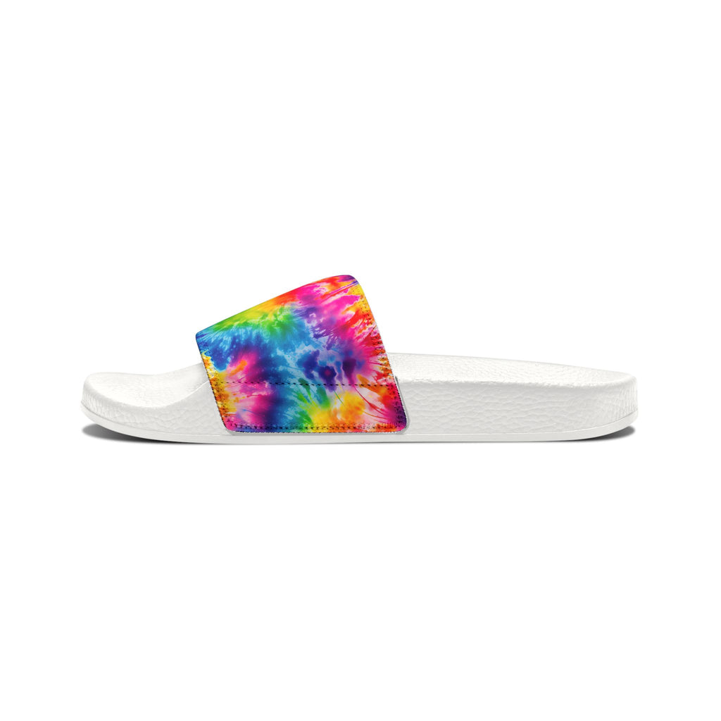 Youth Tie-Dye Slide Sandals — Removable Strap Kids Beach & Pool Slides