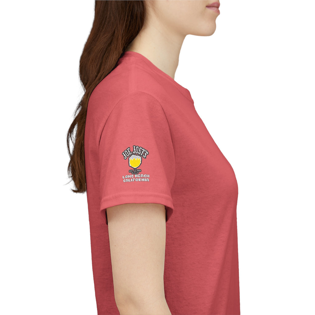 Joe Josts Long Beach California Men's and Woman's Heavy Cotton Tee - Printed 4 Areas