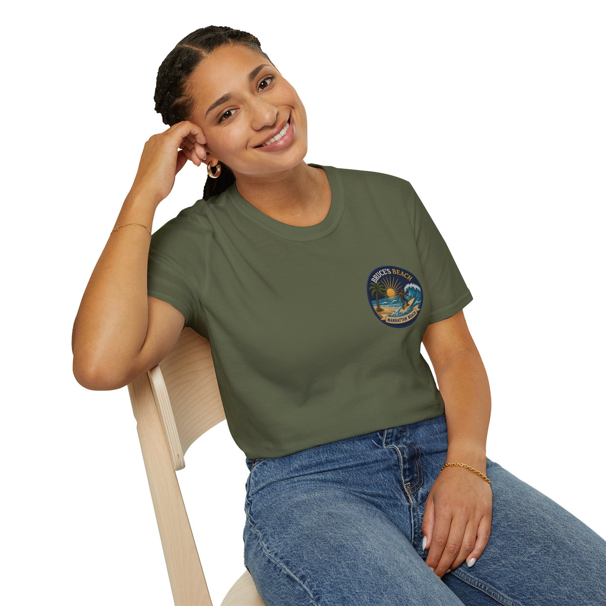 Bruce's Beach Manhattan Beach Surf Patch T-Shirt