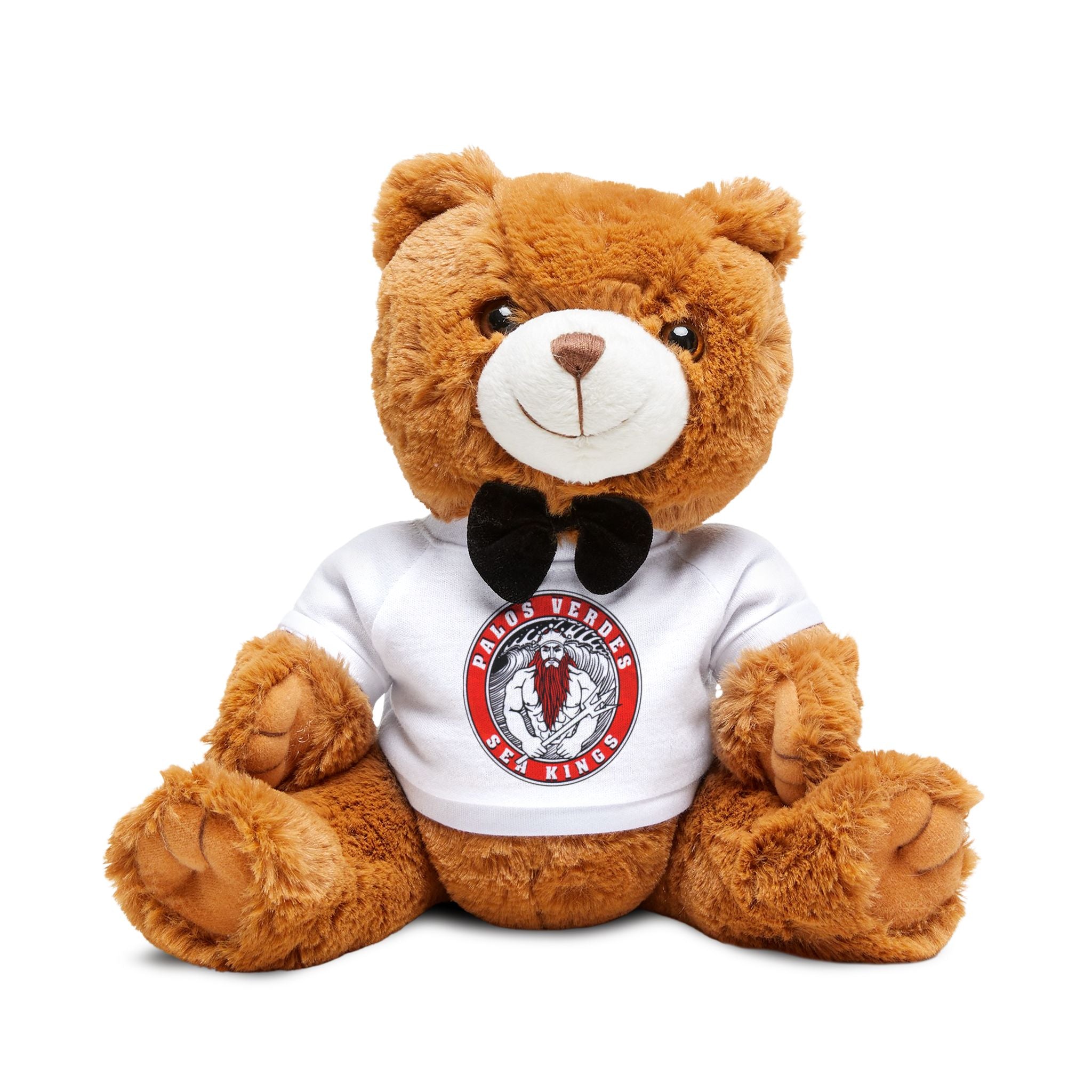 Palos Verdes Sea Kings PVE Teddy Bear with T-Shirt Plush Bear | Bow Tie, Logo Tee
