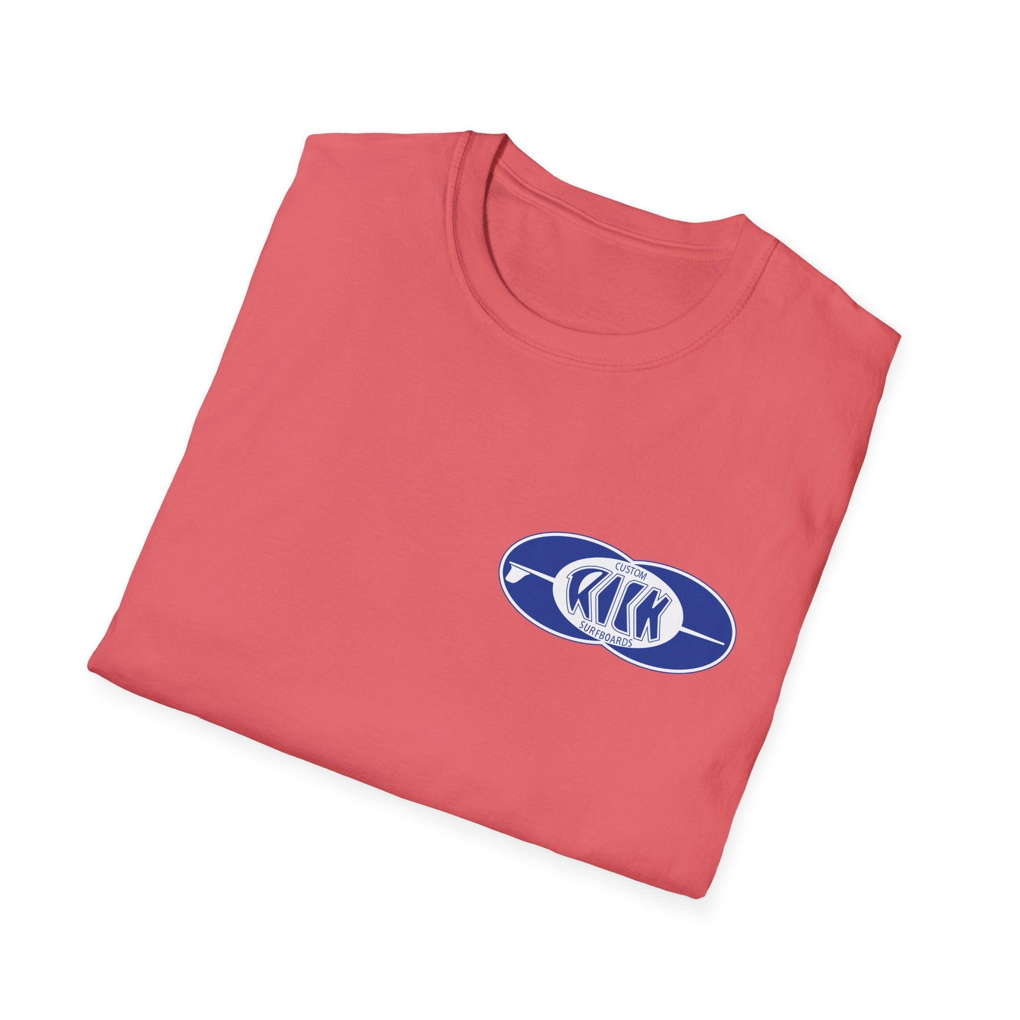 Rick Surfboards Unisex Softstyle T-Shirt Old School Hermosa Beach