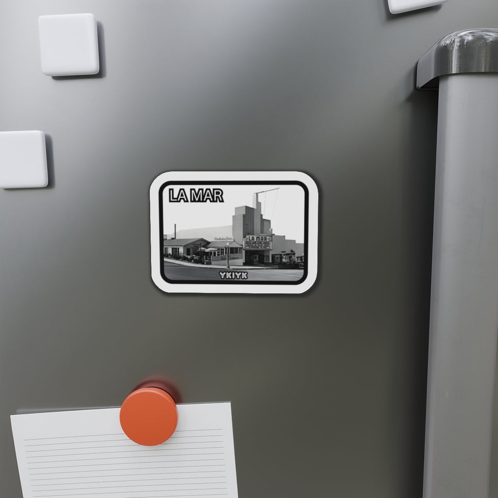 La Mar Theater retro photo Magnet | Die-Cut Refrigerator Magnet