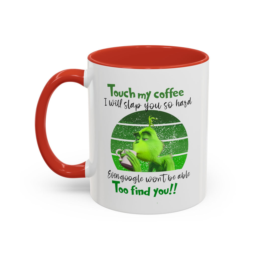 Grinch holding coffee Mug | Accent Coffee Mug 11oz 15oz