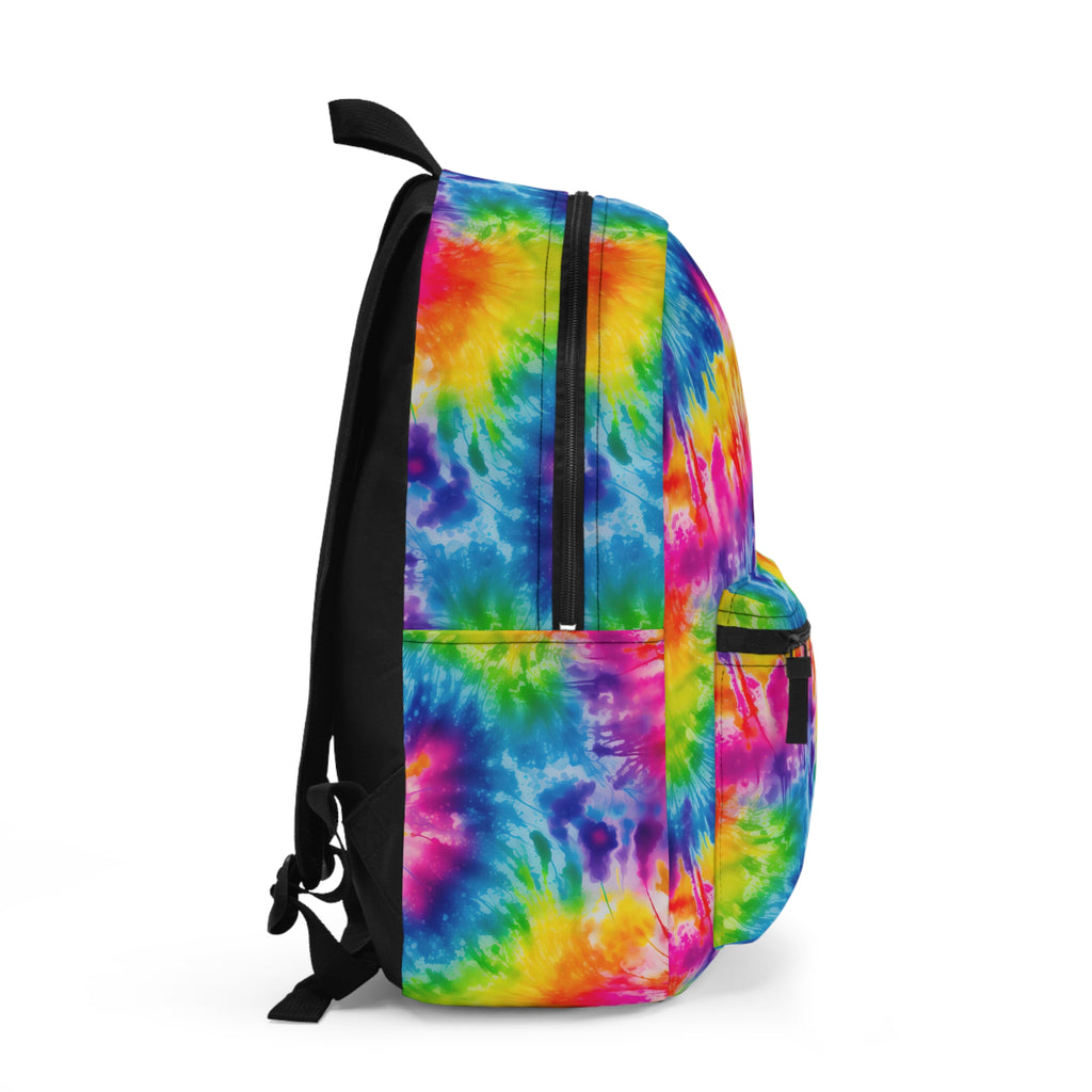 Tie-Dye Rainbow Backpack — Colorful School & Travel Daypack