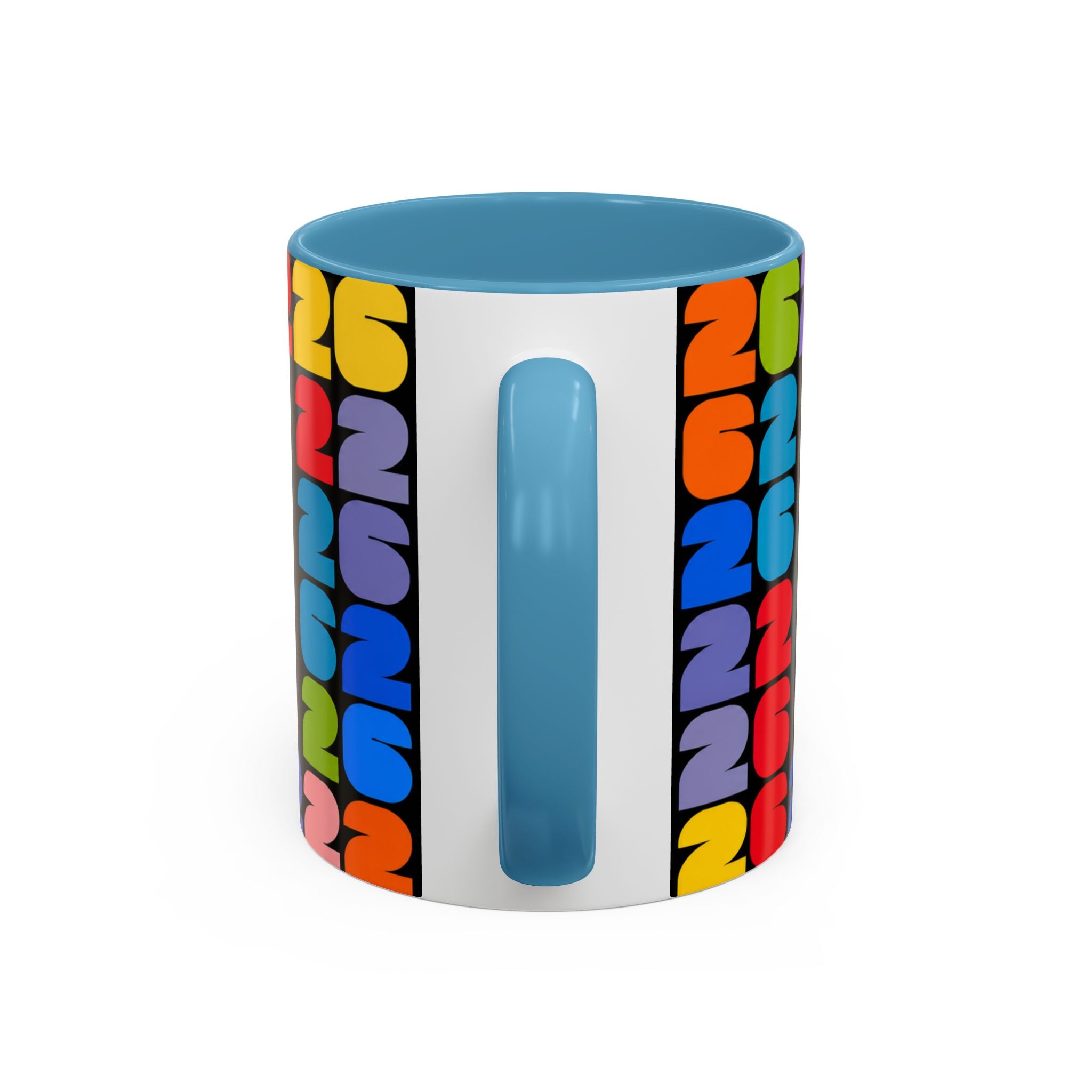 2026 World Cup Accent Coffee Mug – Colorful FIFA Trophy Design (11/15oz)