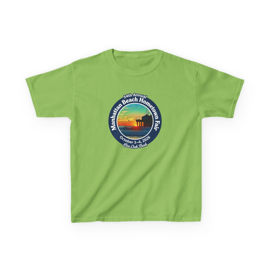 Kids Tee — Manhattan Beach Hometown Fair 2026 Sunset Logo