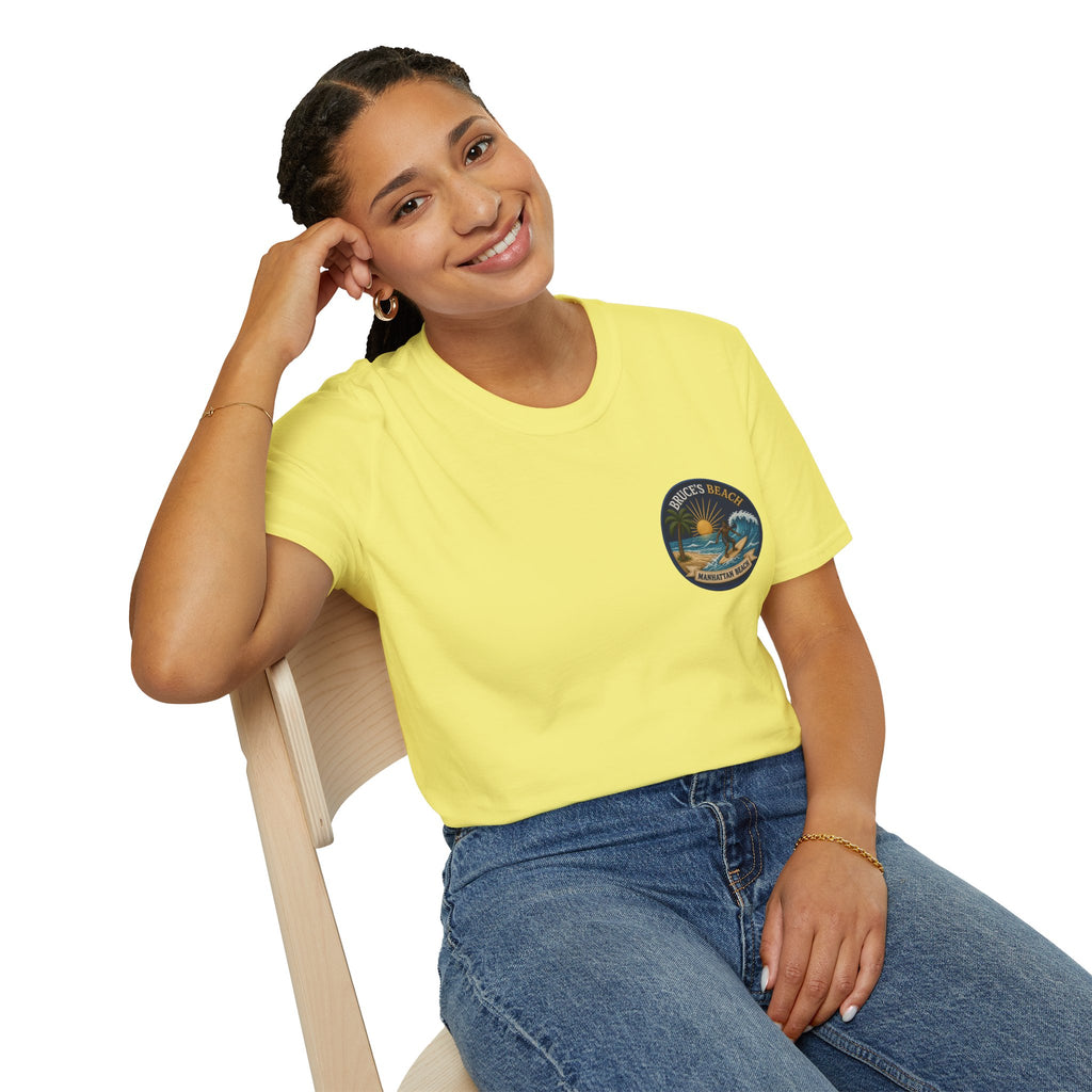 Bruce's Beach Manhattan Beach Surf Patch T-Shirt