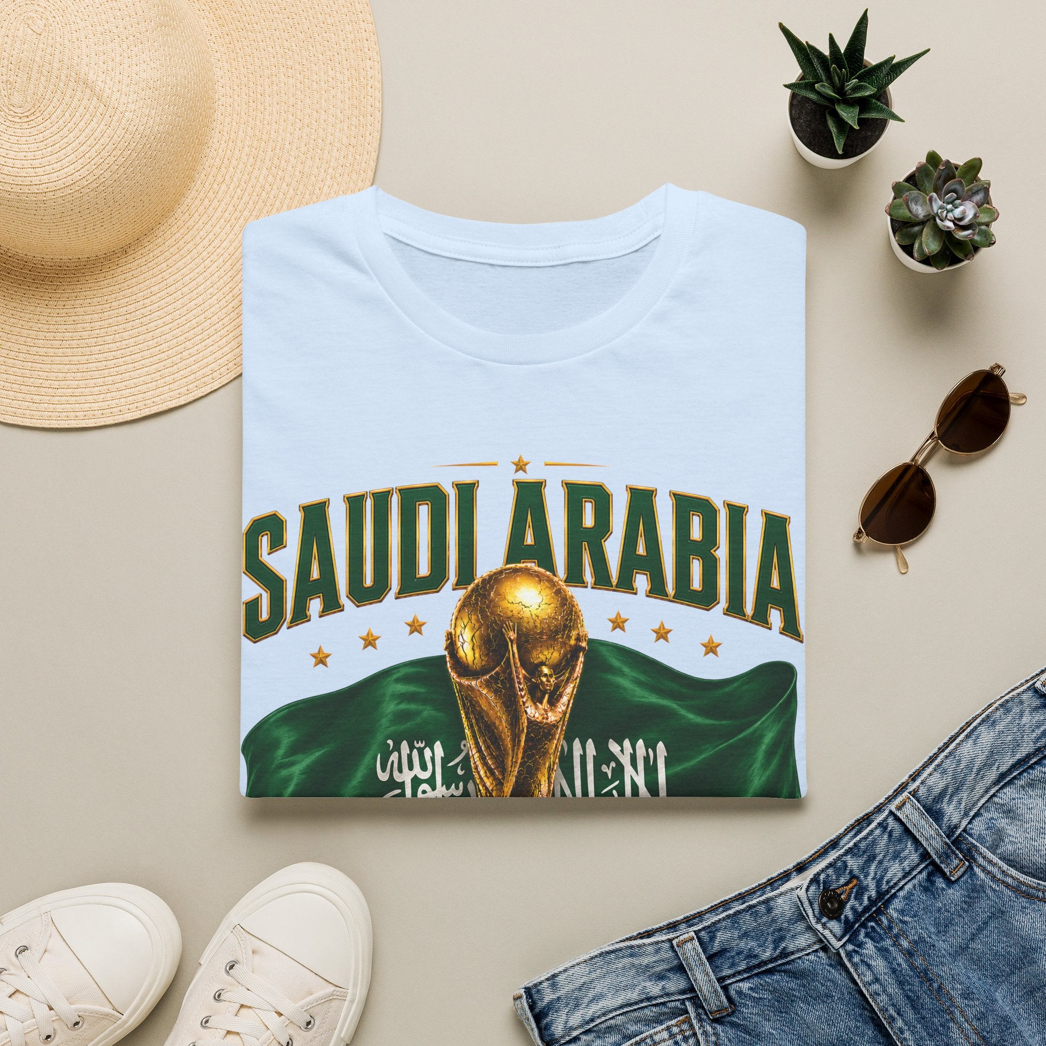 Saudi Arabia 2026 World Cup T-Shirt – Soccer Champion Trophy Design