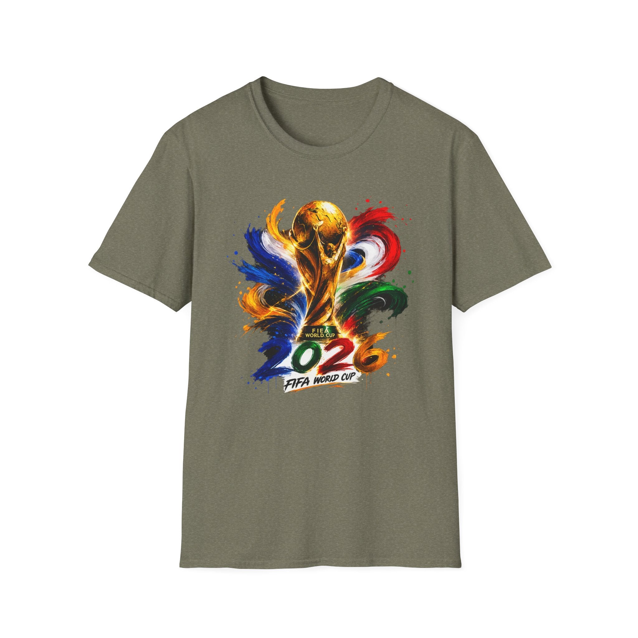 World Cup 2026 T-Shirt — Colorful FIFA Trophy Graphic