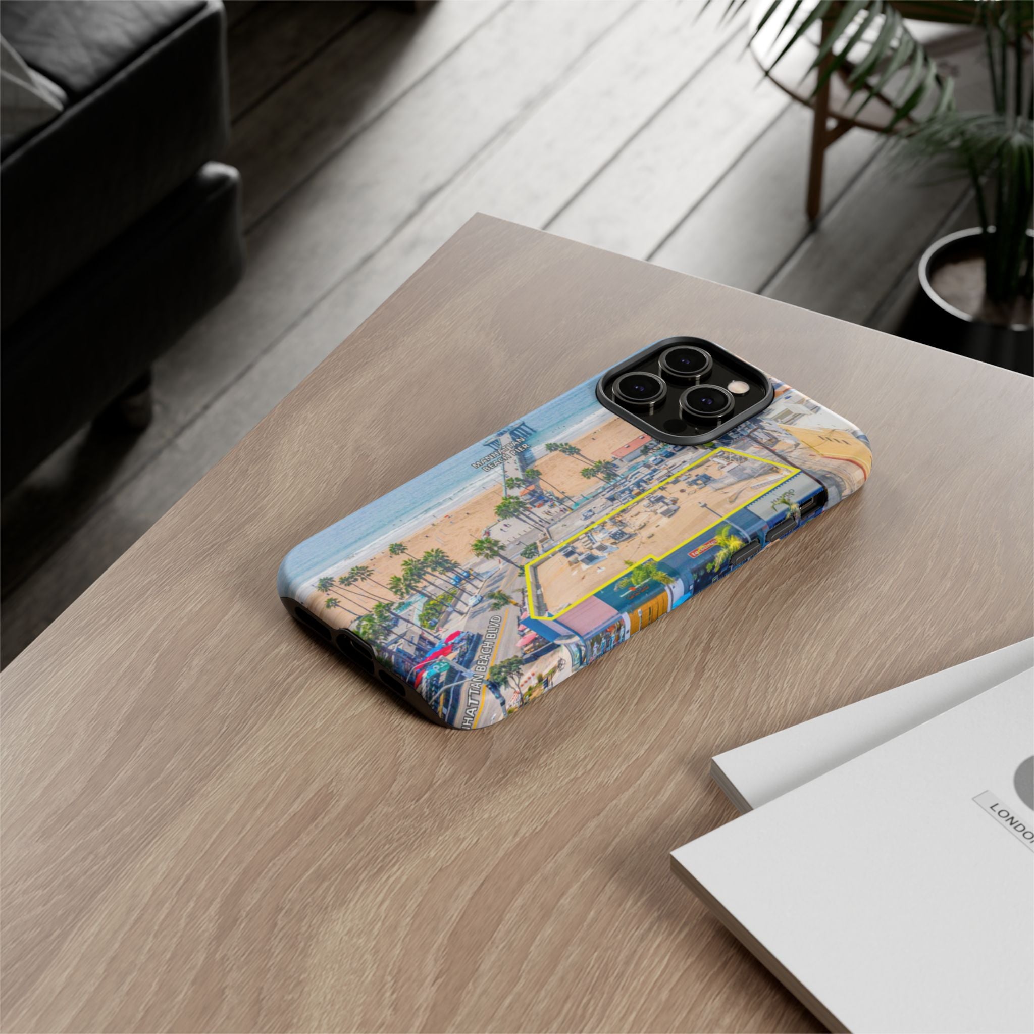 Phone Cases, Manhattan Beach California iPhone Samsung Google Tough Cases, Beach Lovers Gifts, Coastal Accessories, Ocean Phone Covers,