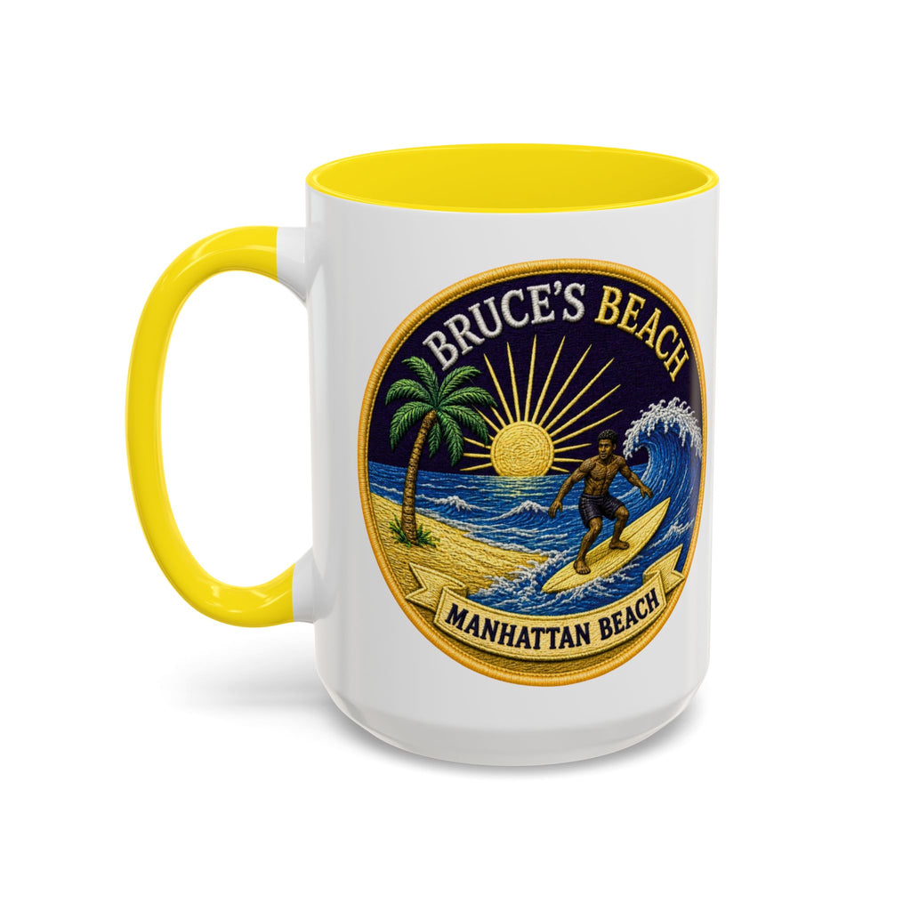 Manhattan Beach Surf Mug — Bruce’s Beach Coffee Cup (11/15oz Accent)
