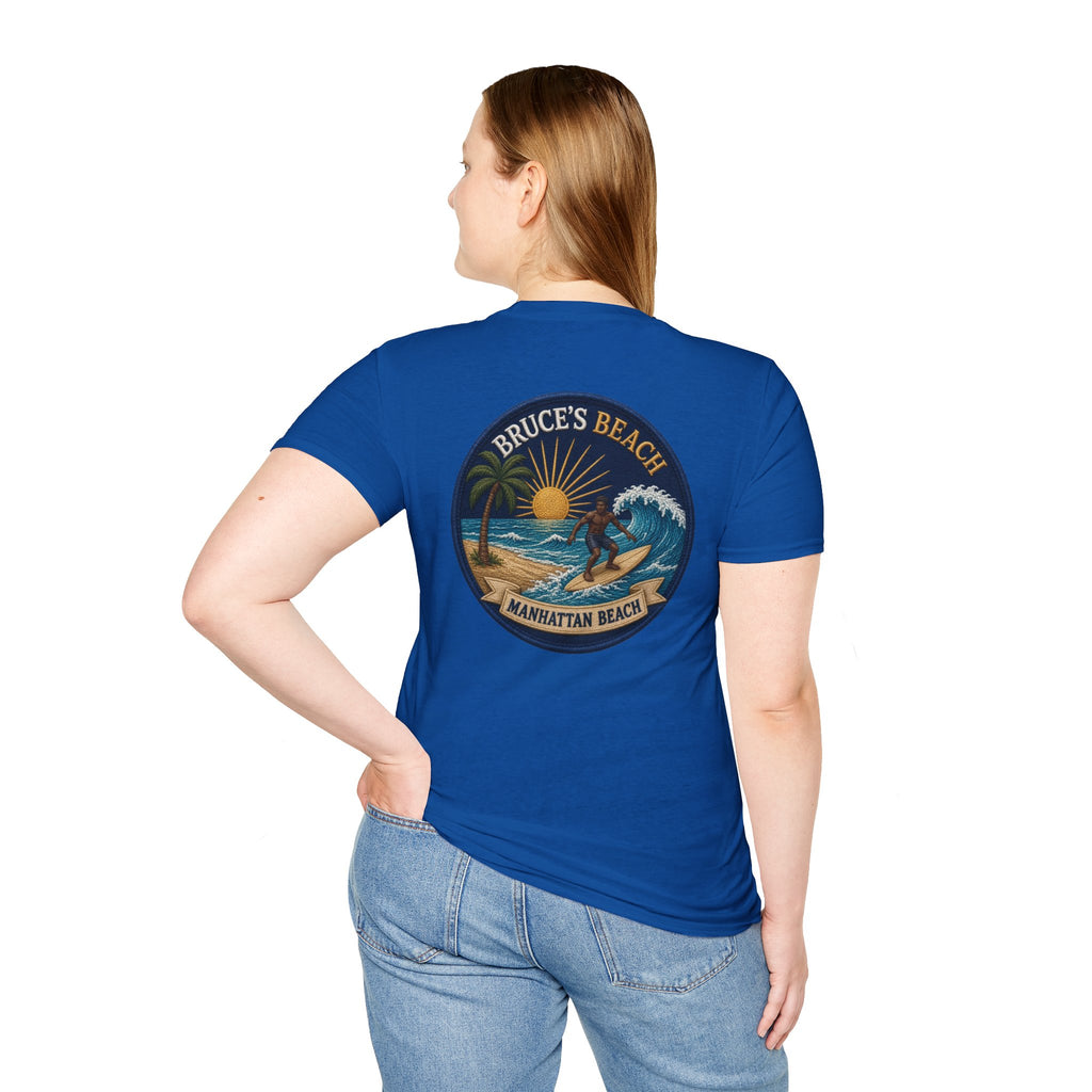 Bruce's Beach Manhattan Beach Surf Patch T-Shirt
