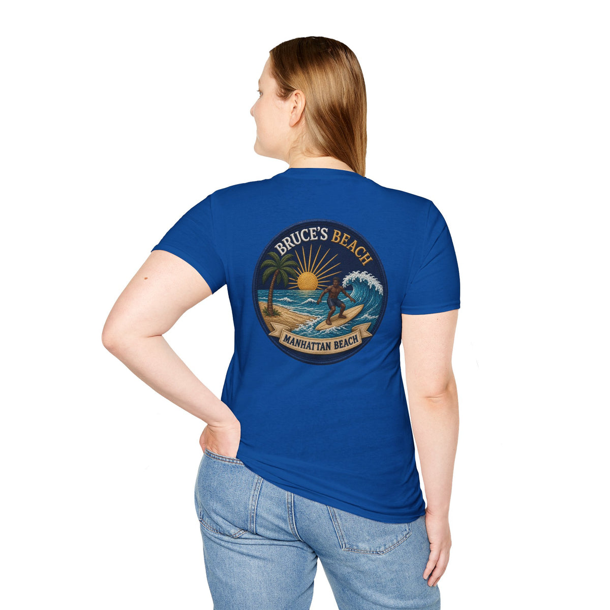 Bruce's Beach Manhattan Beach Surf Patch T-Shirt