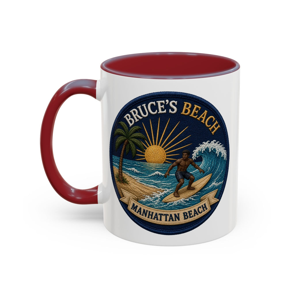Bruce's Beach Manhattan Beach Surf Mug – Accent Coffee Cup (11/15oz)